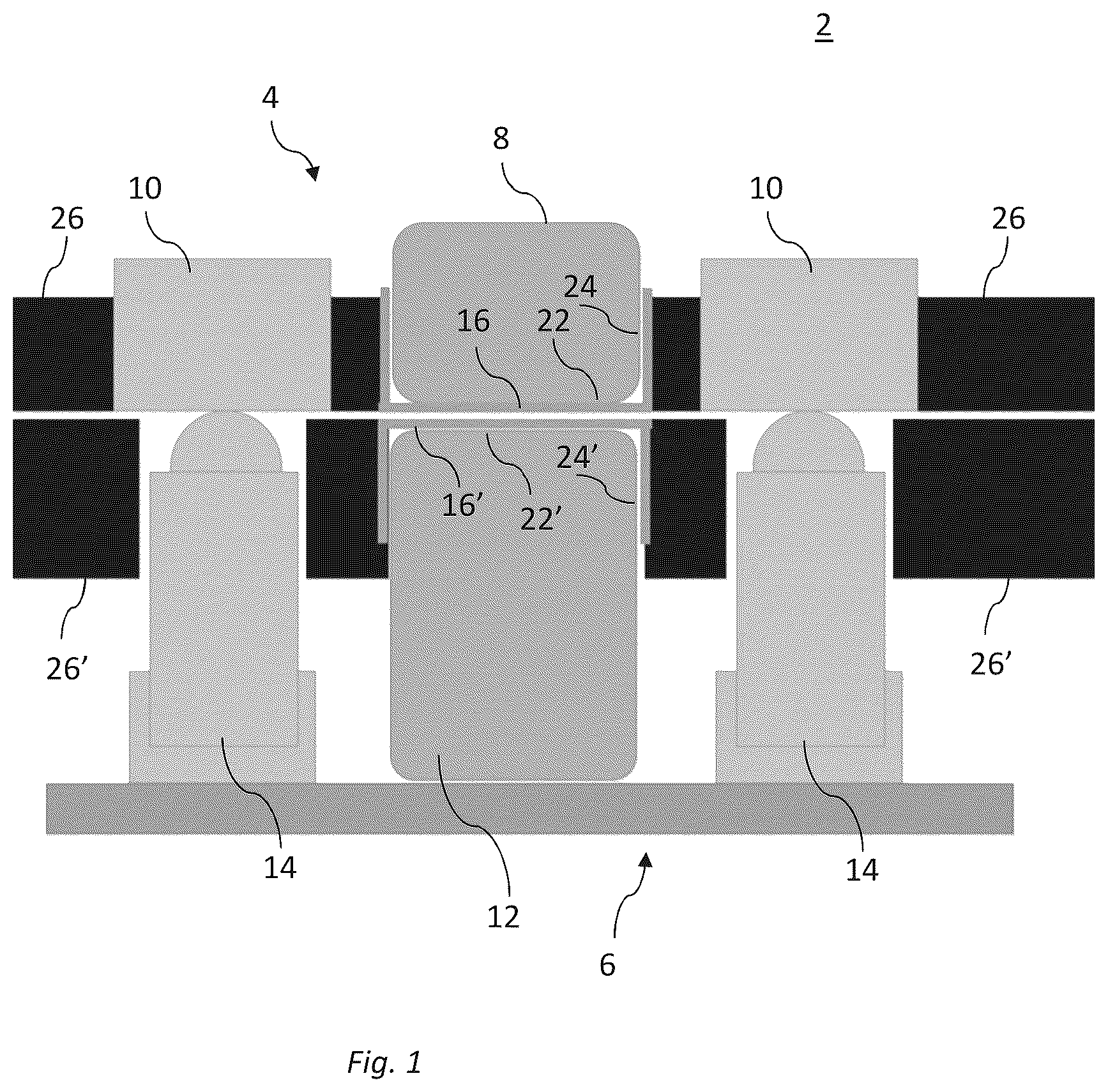 Patent US12126183 Figure 1 – Magnet shielding by using a non-magnetic element
