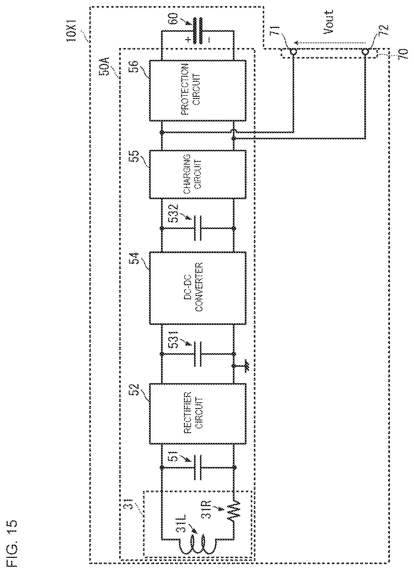 Patent US12126184 Figure 13 – Power receiver for wireless power supply system and electronic device