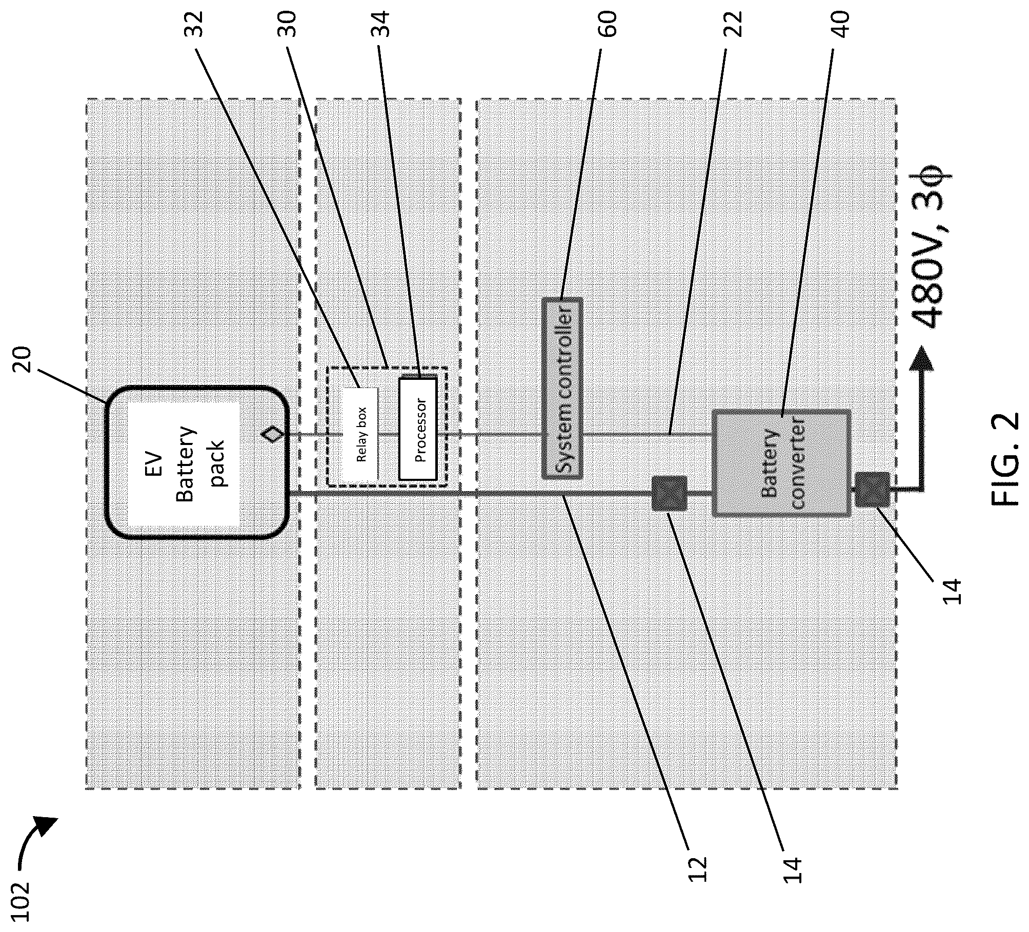 Patent US12126204 Figure 2 – Battery management unit to determine updated SOC and energy reading, energy storage system comprising, the same, and method of using the same