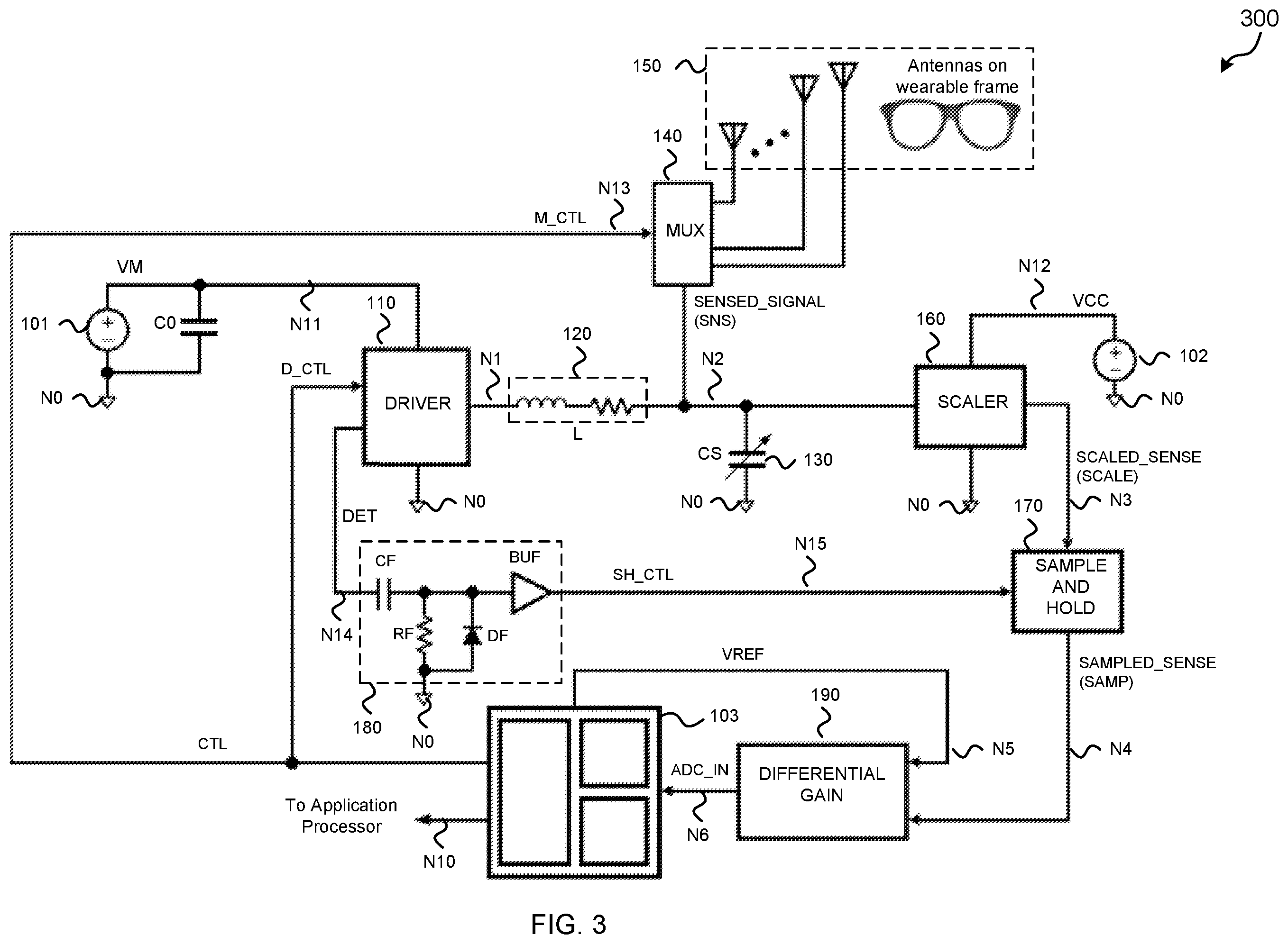 Patent US12126205 Figure 3 – High sensitivity resonant drive scheme for RF face tracking