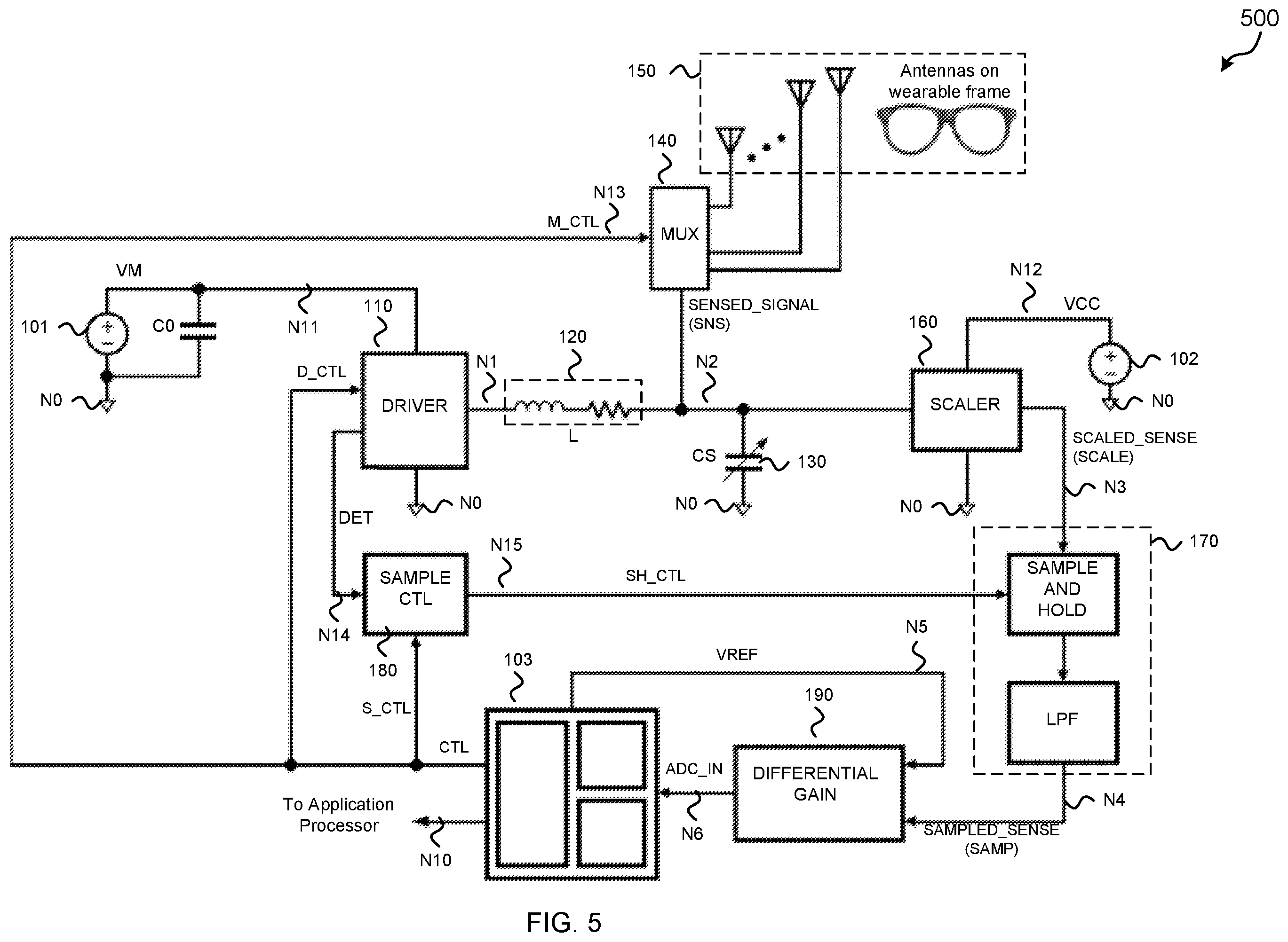 Patent US12126205 Figure 5 – High sensitivity resonant drive scheme for RF face tracking