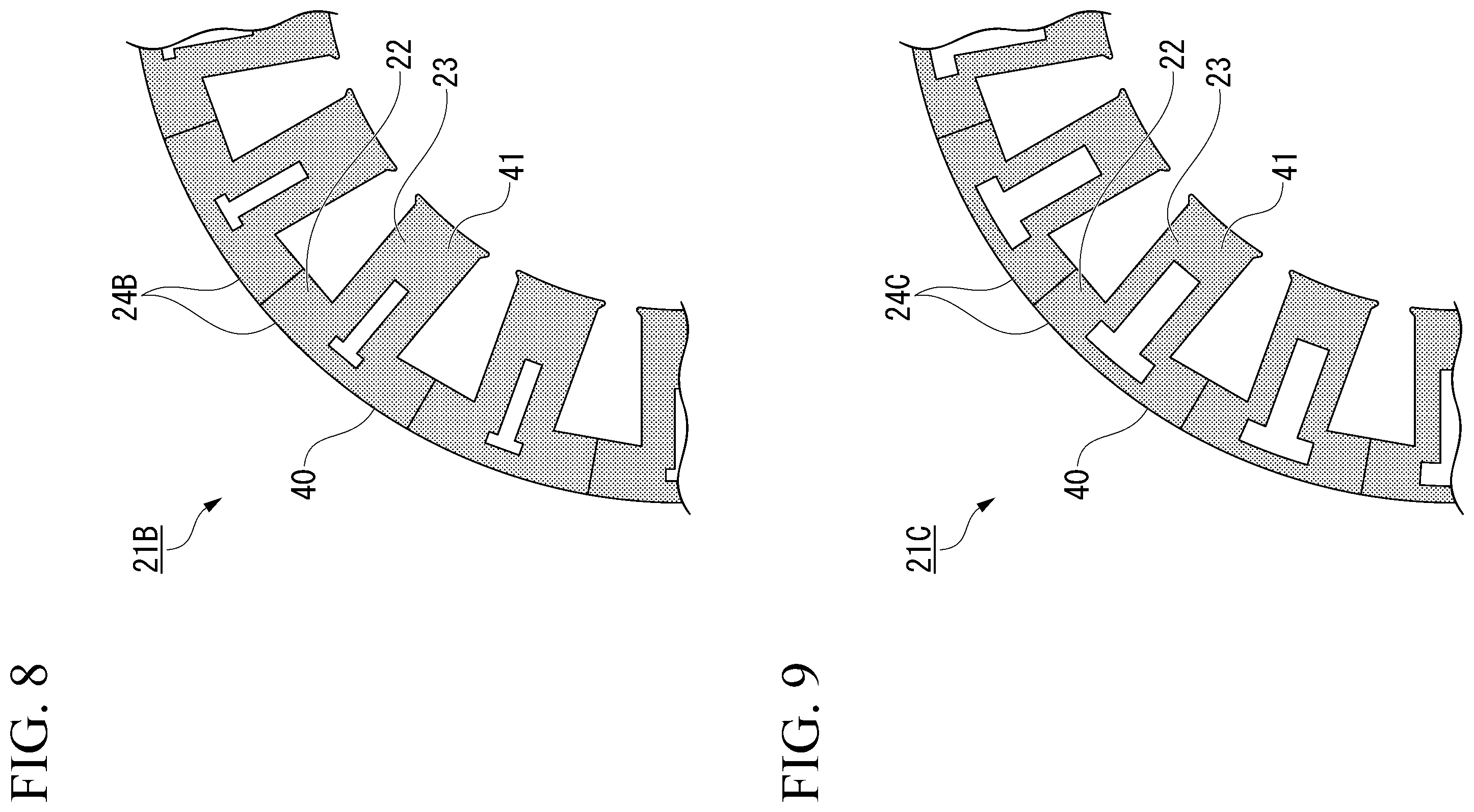 Patent US12126217 Figure 5 – Core block, laminated core, and electric motor