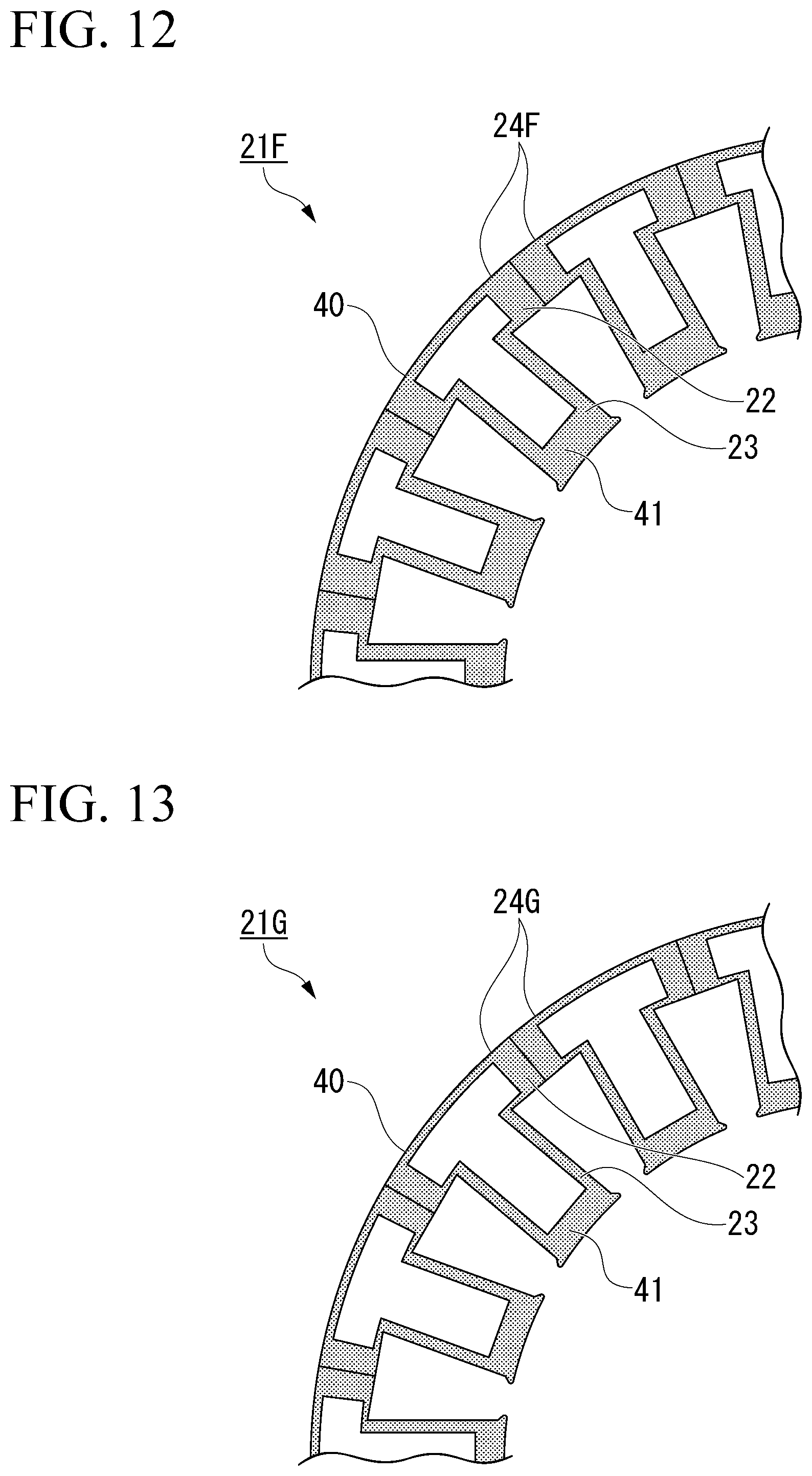 Patent US12126217 Figure 7 – Core block, laminated core, and electric motor