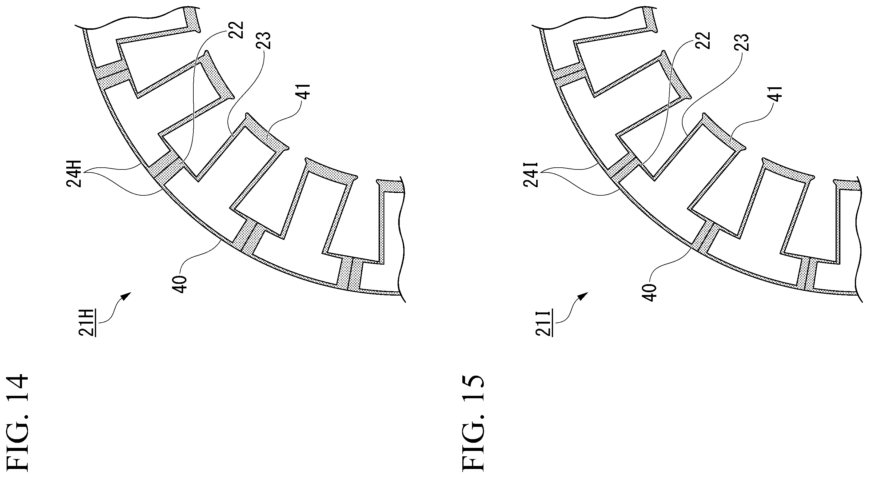 Patent US12126217 Figure 8 – Core block, laminated core, and electric motor