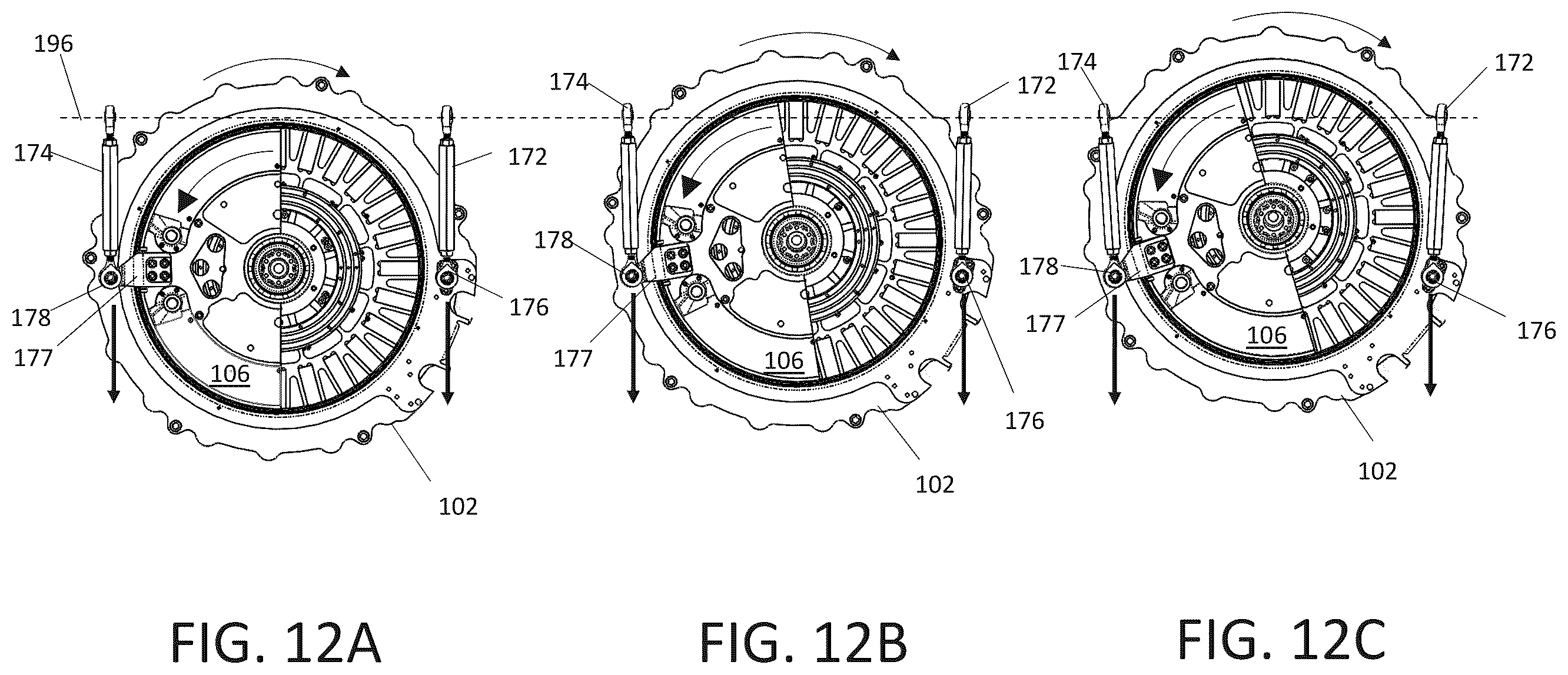 Patent US12126222 Figure 12 – Sealed axial flux motor with integrated cooling