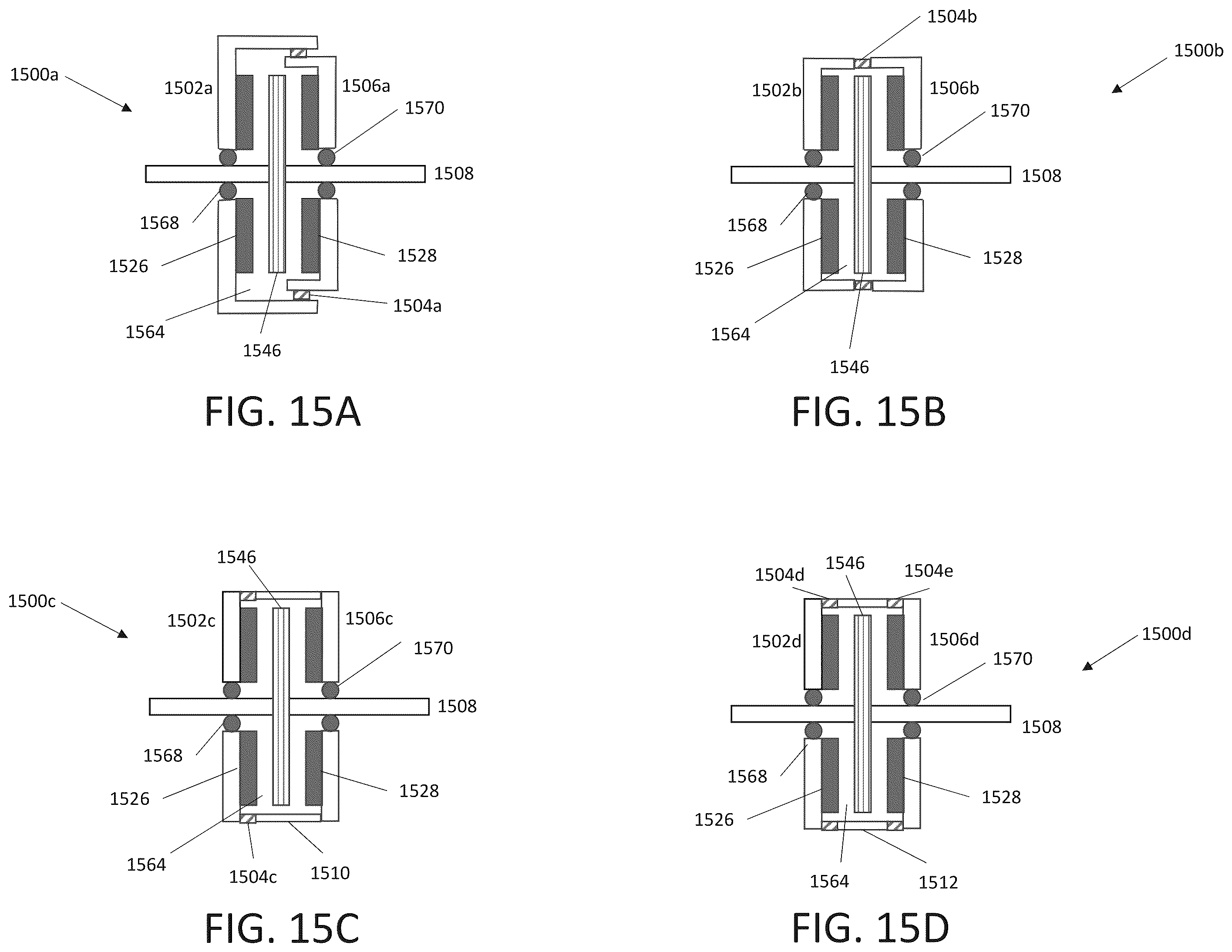 Patent US12126222 Figure 15 – Sealed axial flux motor with integrated cooling