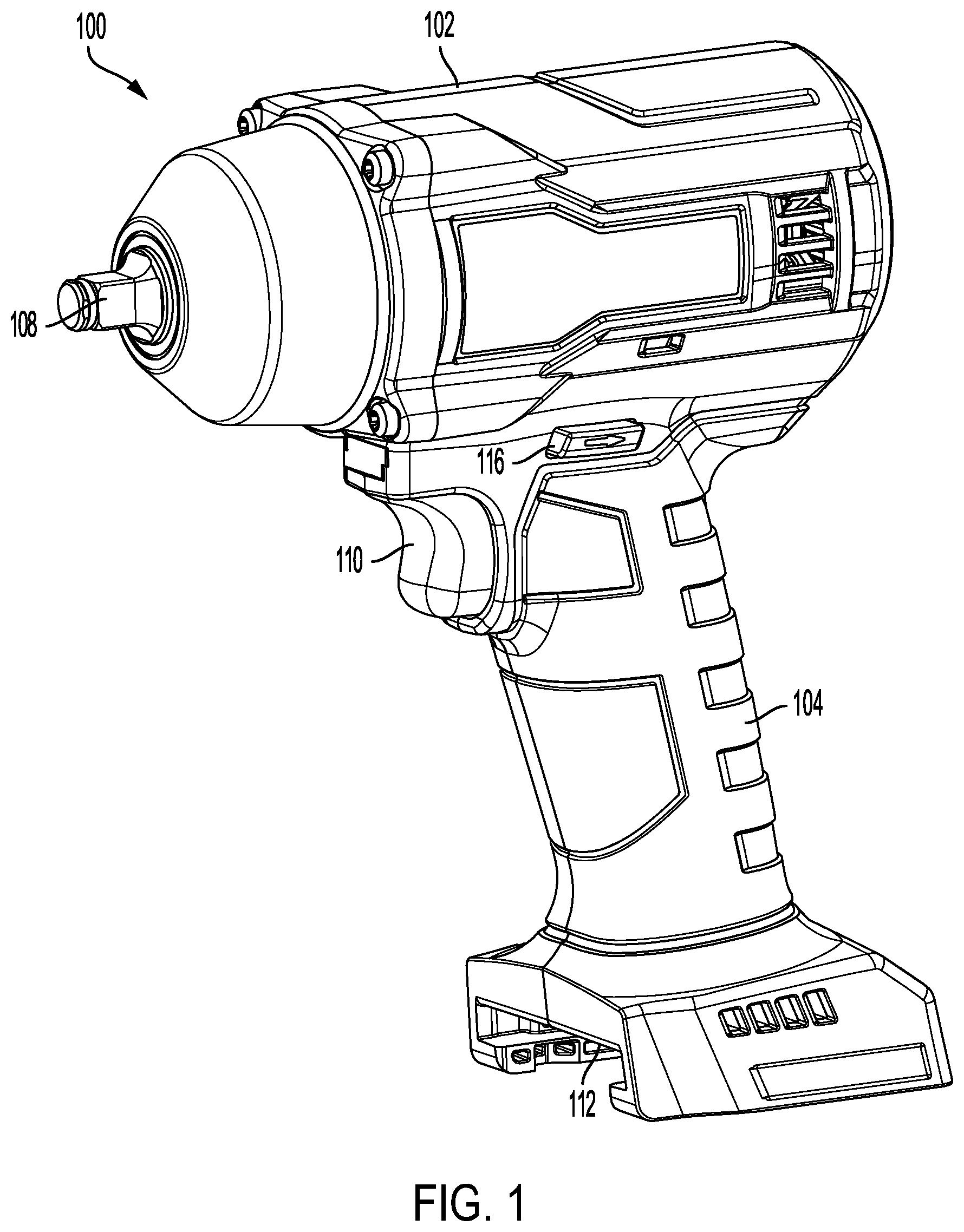 Patent US12126226 — Motor controller for a tool — Figure 1
