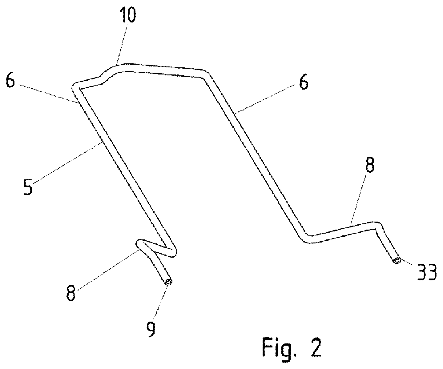 Patent US12126233 Figure 2 – Electric machine having several rigid winding pieces formed as hollow conductors-hydraulic connection concept II
