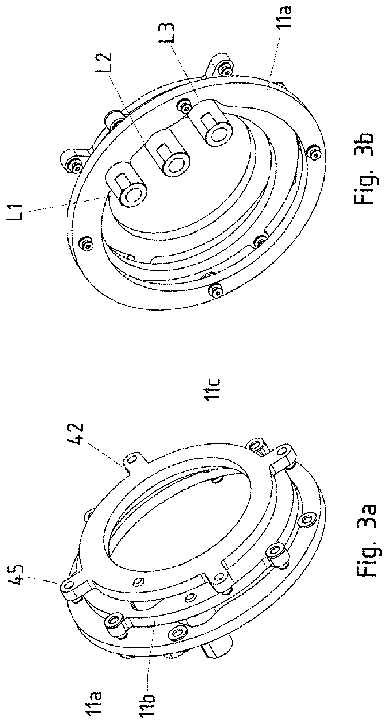 Patent US12126233 Figure 3 – Electric machine having several rigid winding pieces formed as hollow conductors-hydraulic connection concept II