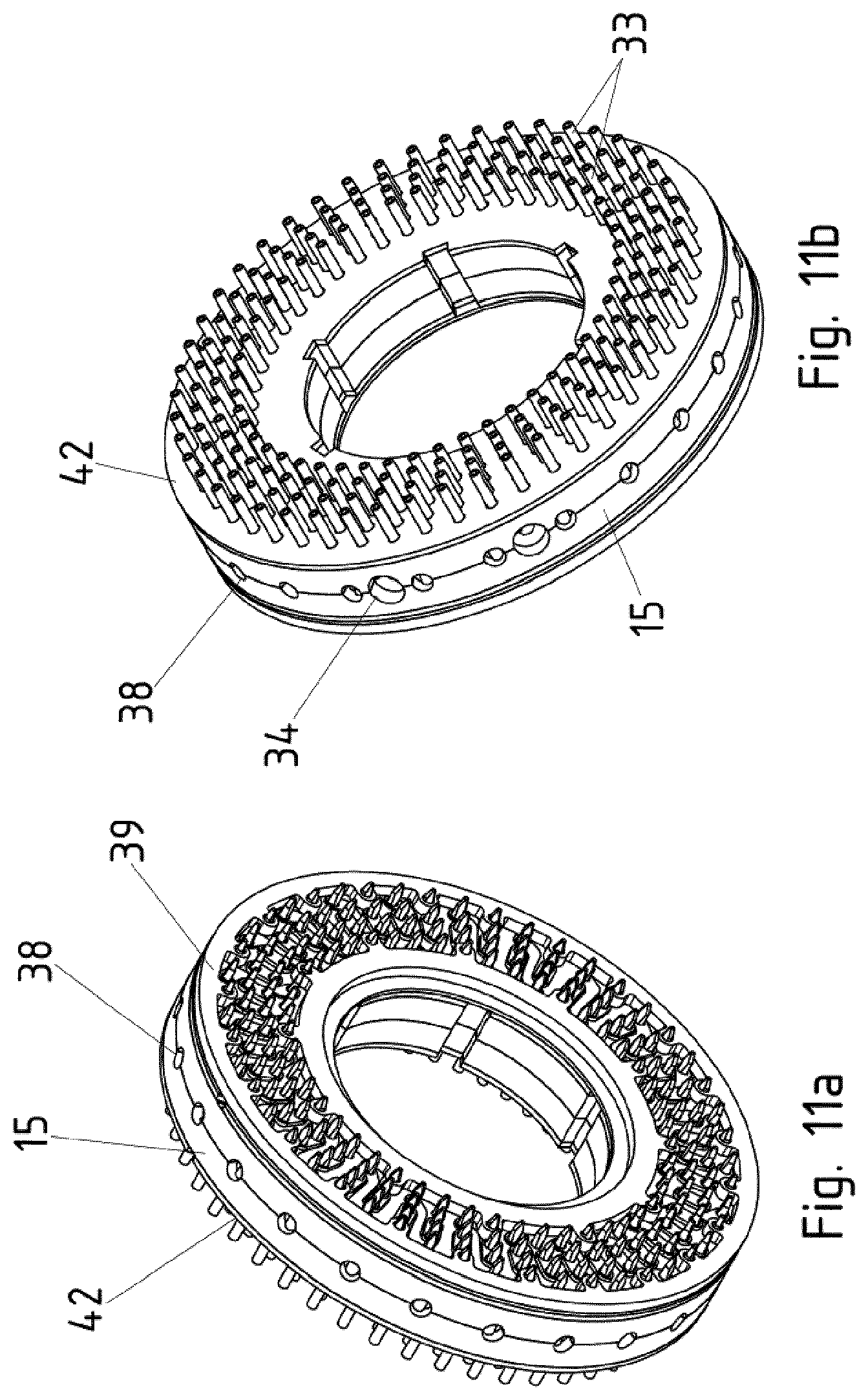 Patent US12126233 Figure 7 – Electric machine having several rigid winding pieces formed as hollow conductors-hydraulic connection concept II