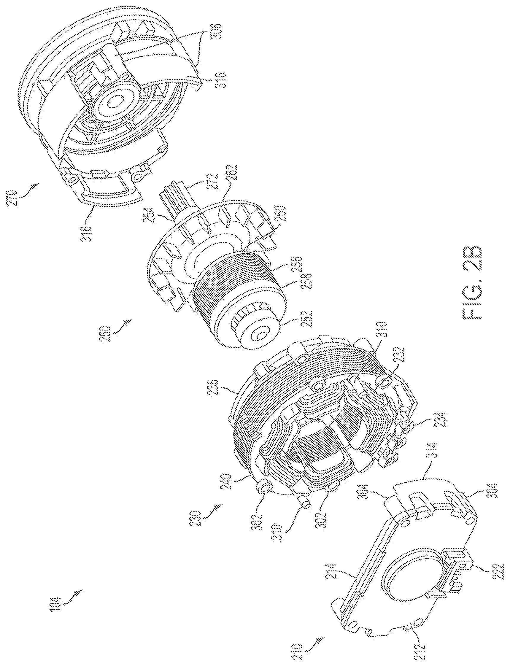 Patent US12126234 Figure 3 – Stator assembly for a brushless motor in a power tool preliminary class