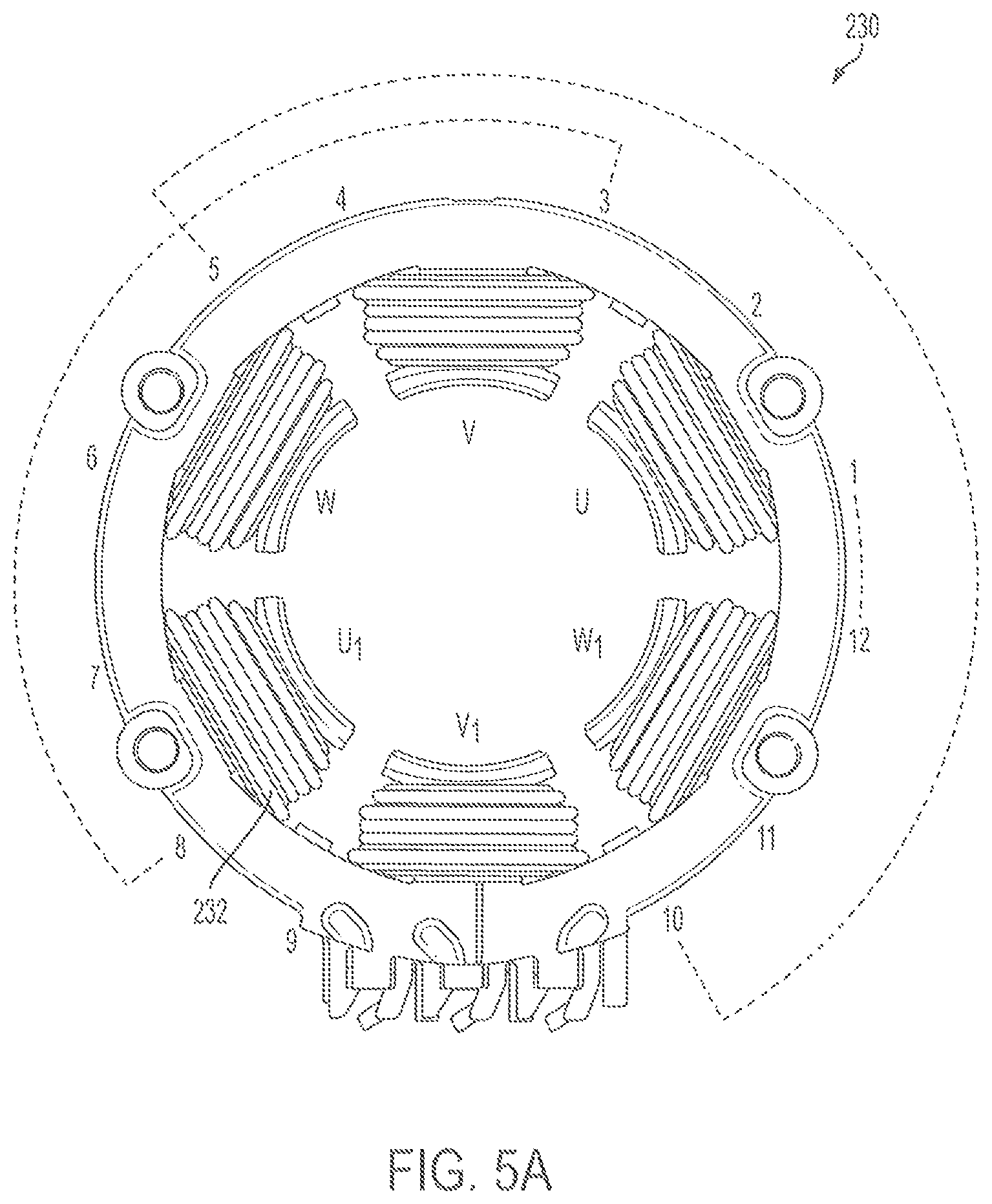 Patent US12126234 Figure 7 – Stator assembly for a brushless motor in a power tool preliminary class