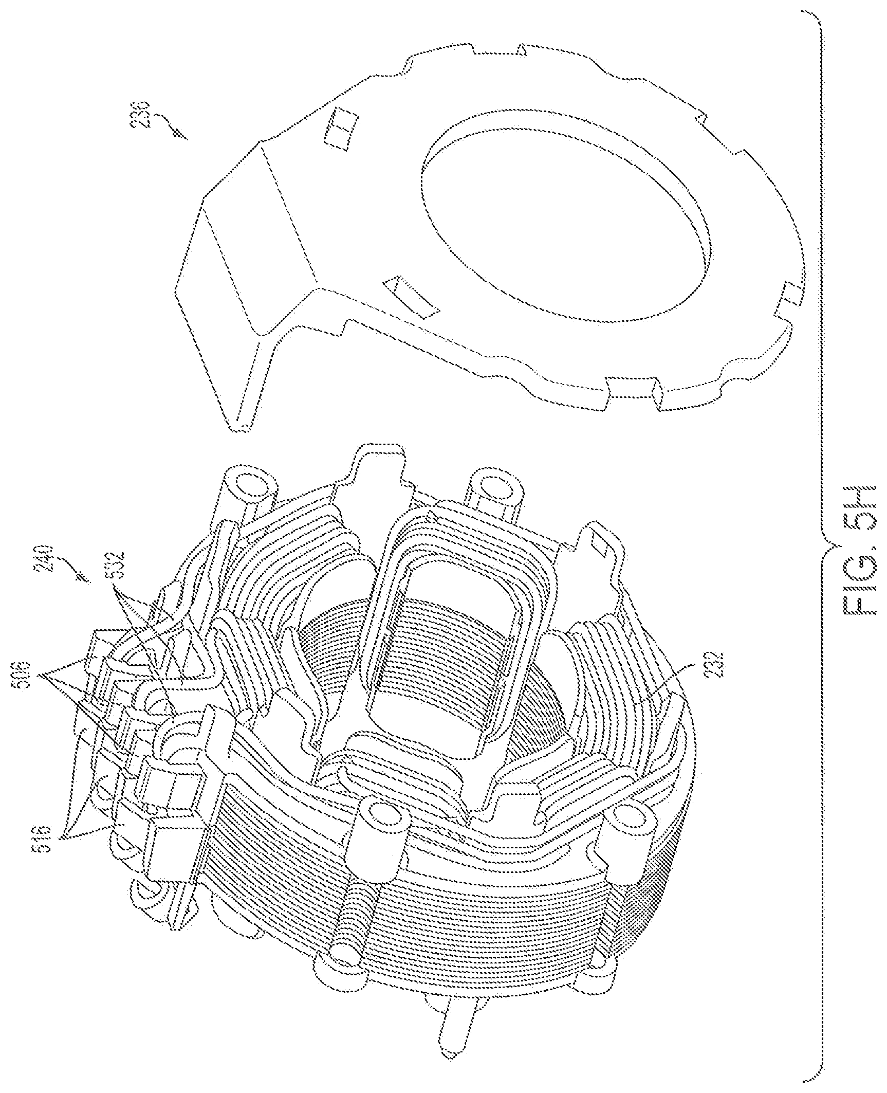 Patent US12126234 Figure 11 – Stator assembly for a brushless motor in a power tool preliminary class