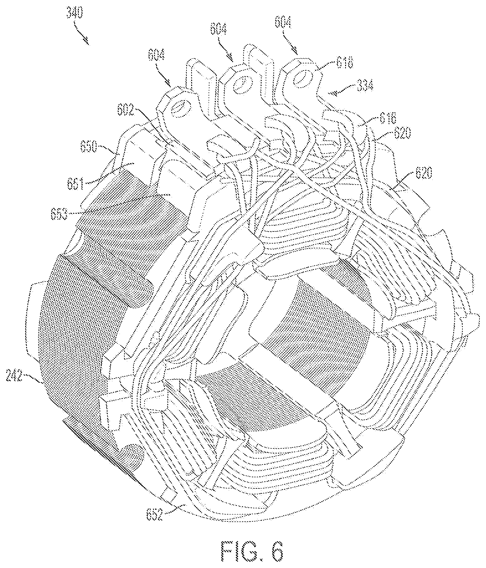 Patent US12126234 Figure 12 – Stator assembly for a brushless motor in a power tool preliminary class