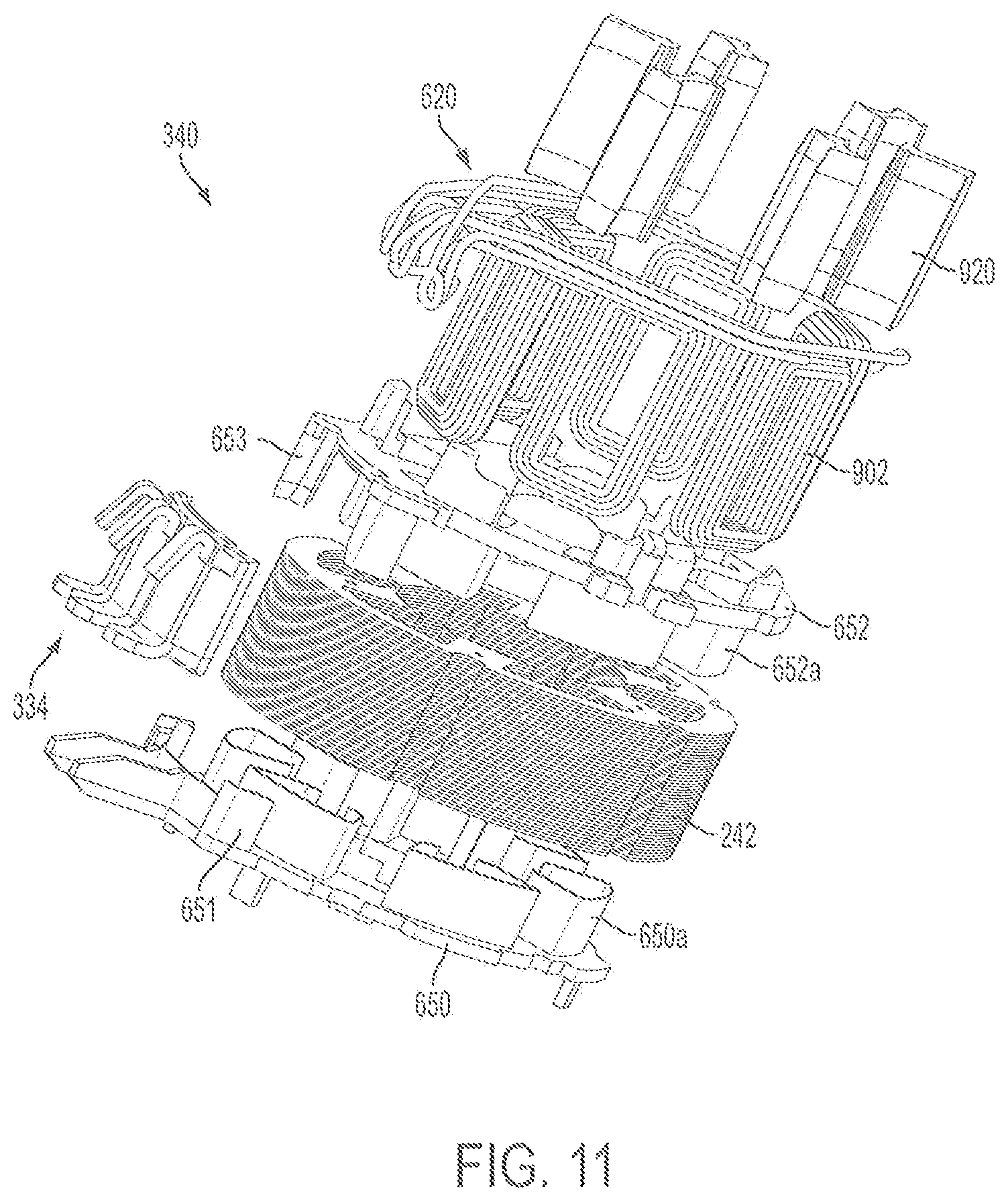 Patent US12126234 Figure 16 – Stator assembly for a brushless motor in a power tool preliminary class