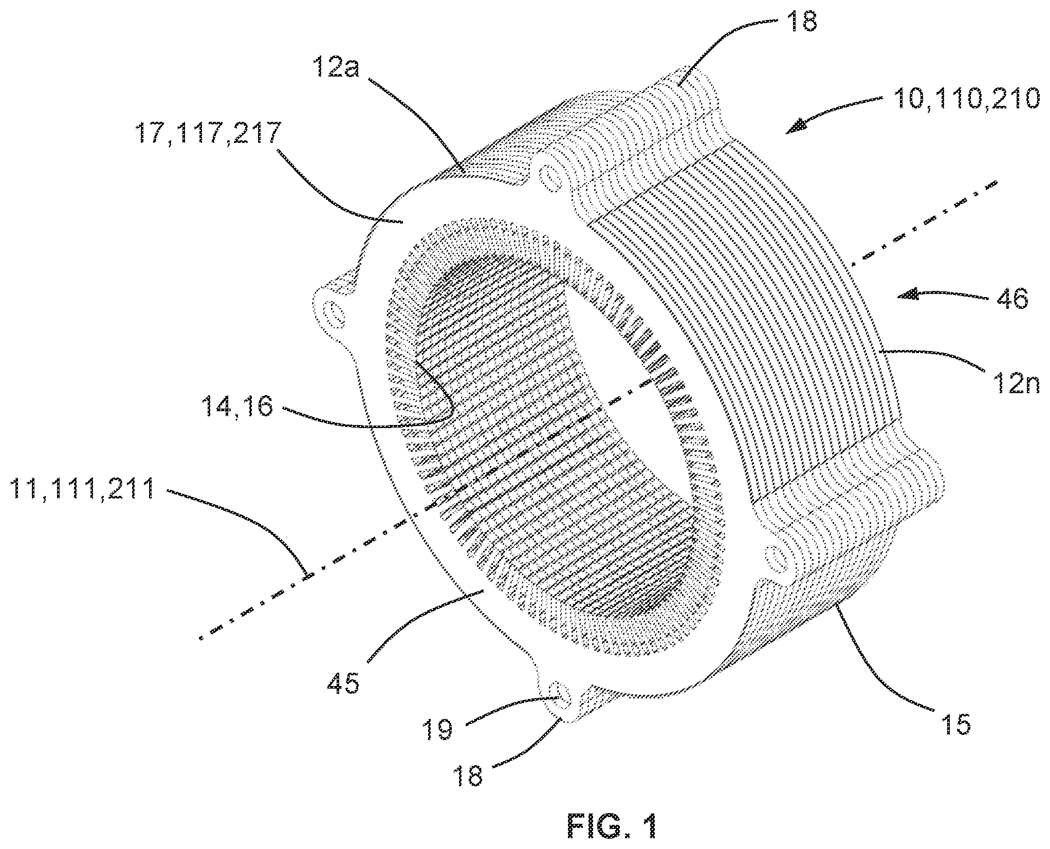 Patent US12126242 — Motor stator coolant distribution via internal channels — Figure 1