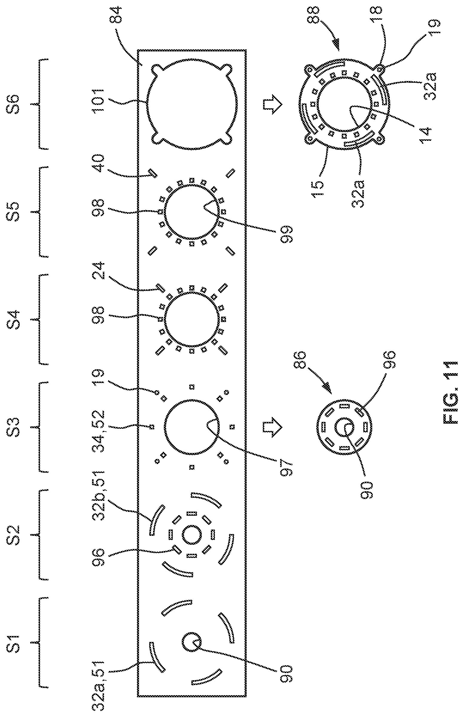Patent US12126242 Figure 8 – Motor stator coolant distribution via internal channels