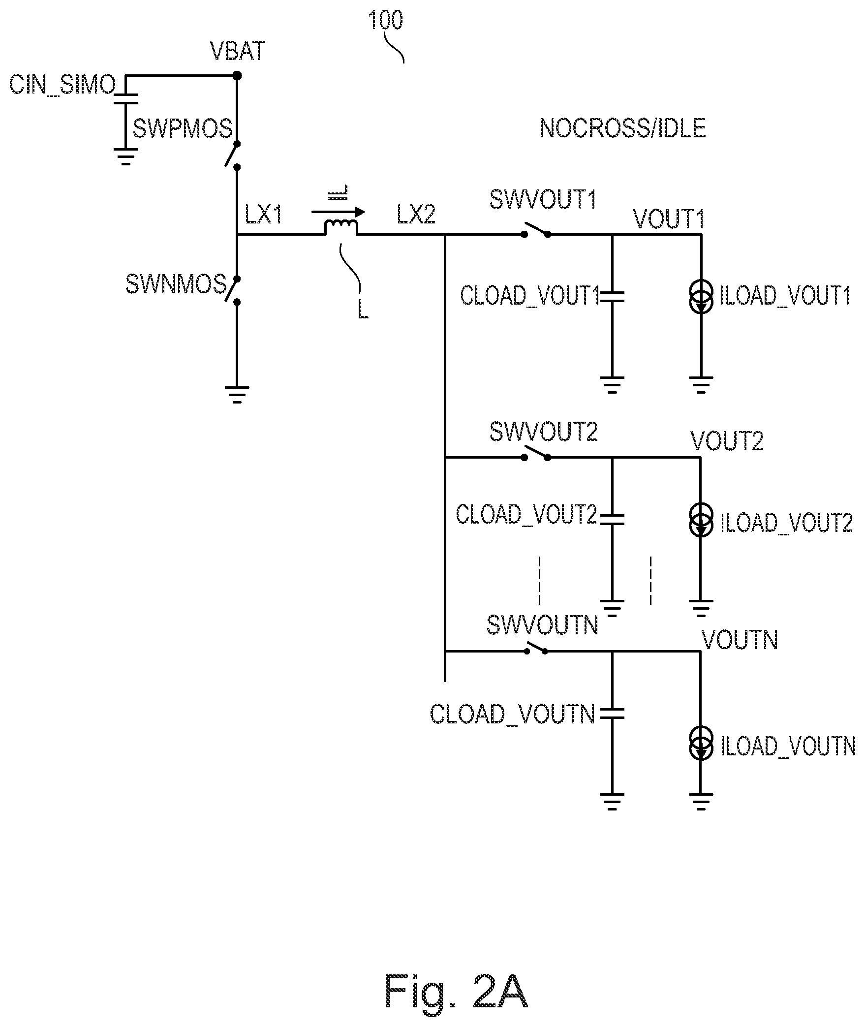 Patent US12126248 Figure 2 – Control method and controller for SIMO switching converters