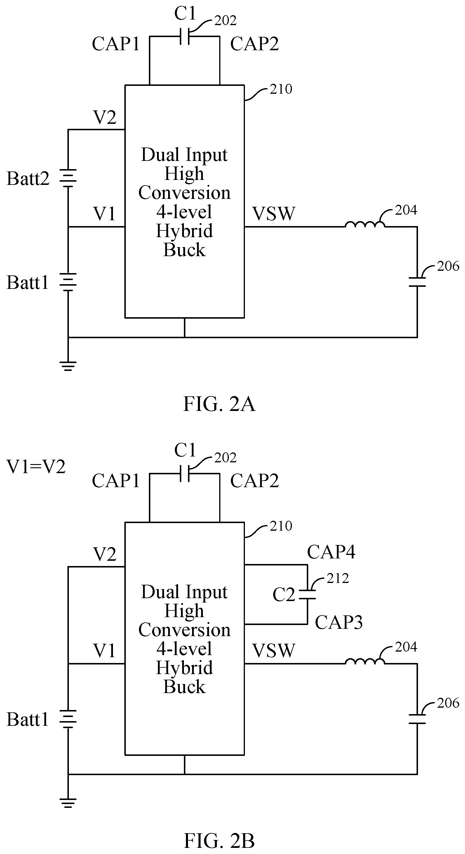 Patent US12126249 Figure 2 – Hybrid buck converter