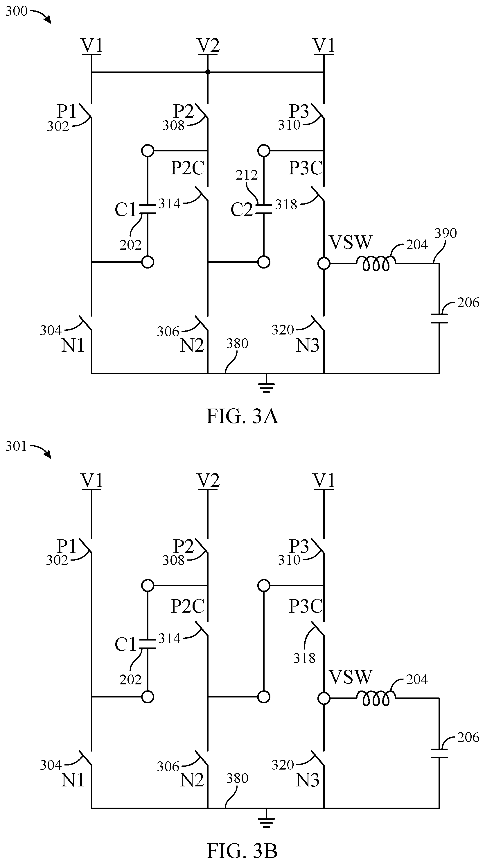Patent US12126249 Figure 3 – Hybrid buck converter