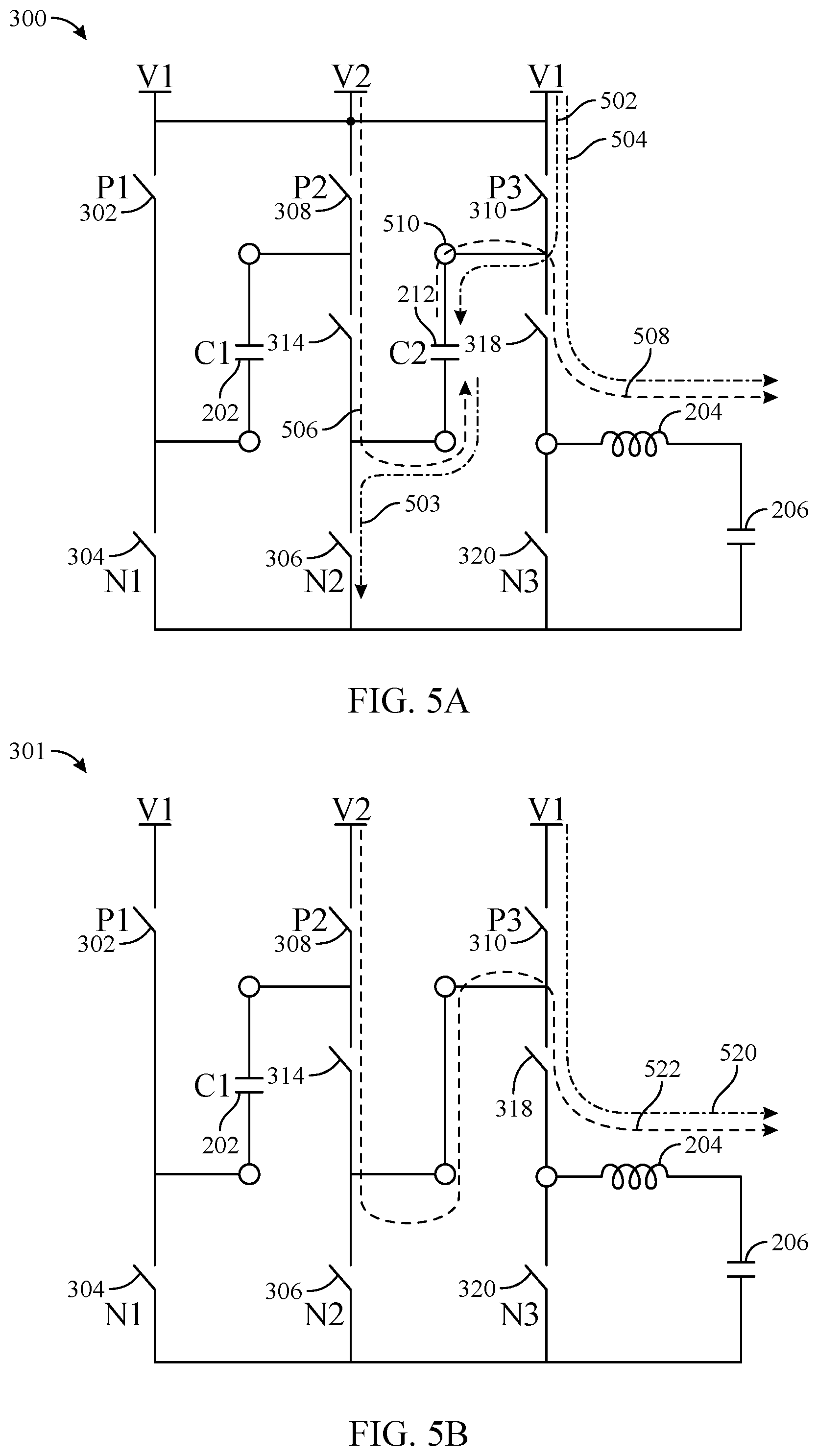 Patent US12126249 Figure 5 – Hybrid buck converter