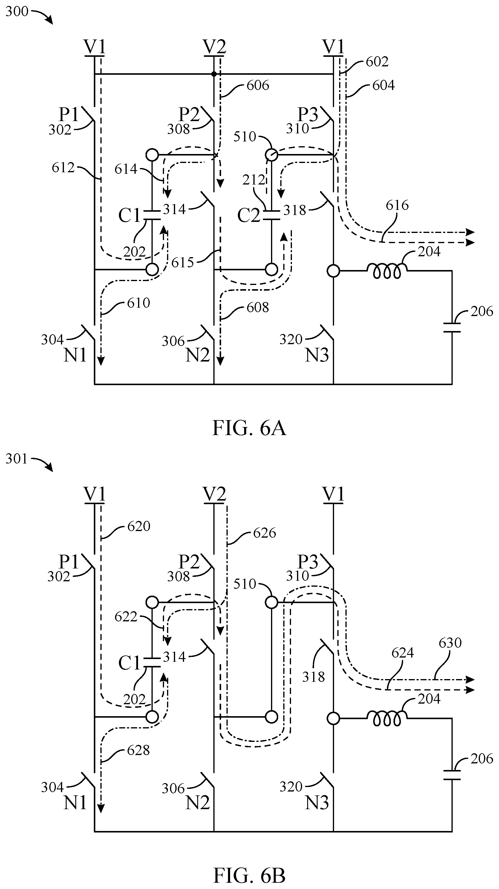 Patent US12126249 Figure 6 – Hybrid buck converter