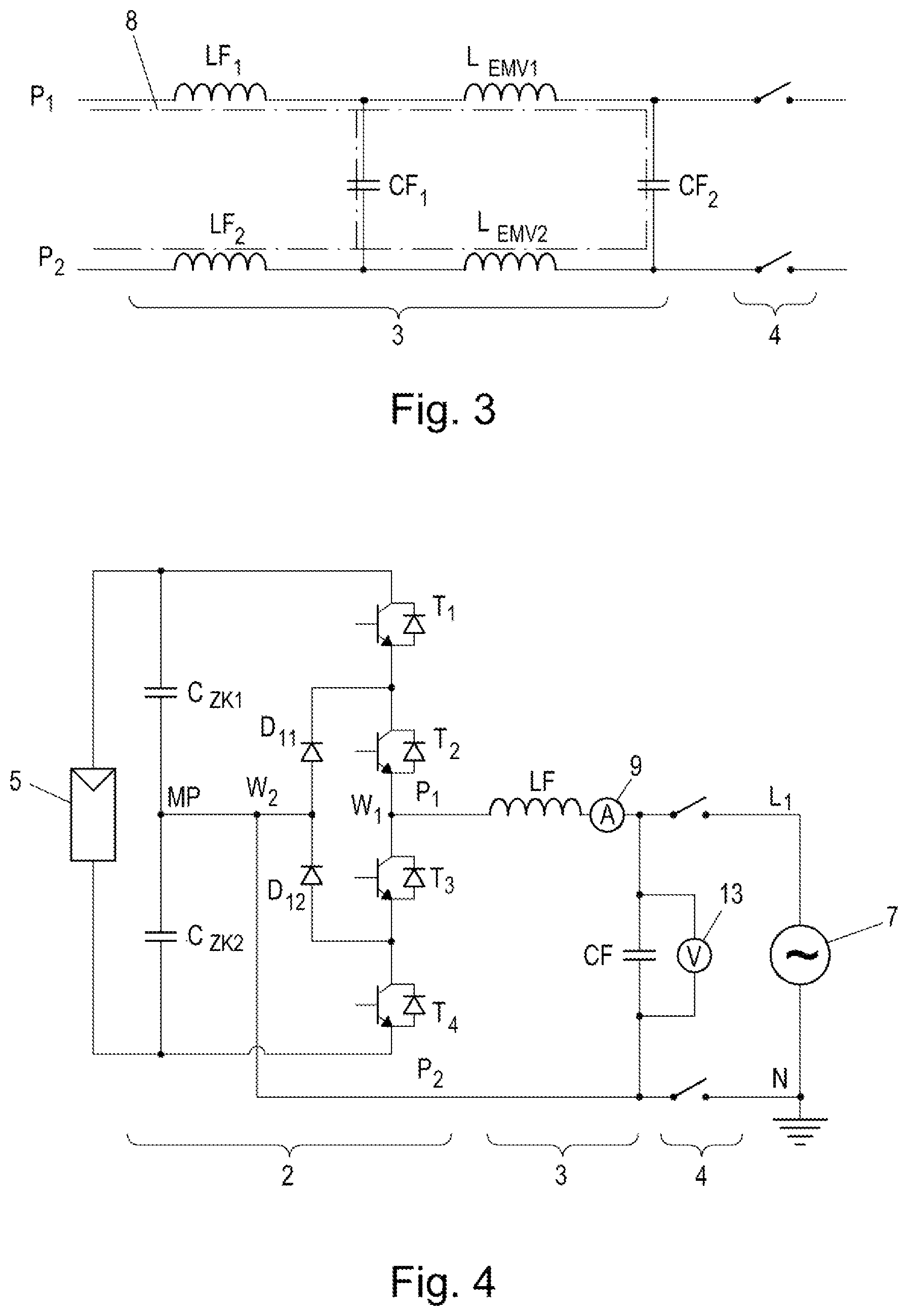 Patent US12126252 Figure 2 – Determination of filter parameters in an inverter
