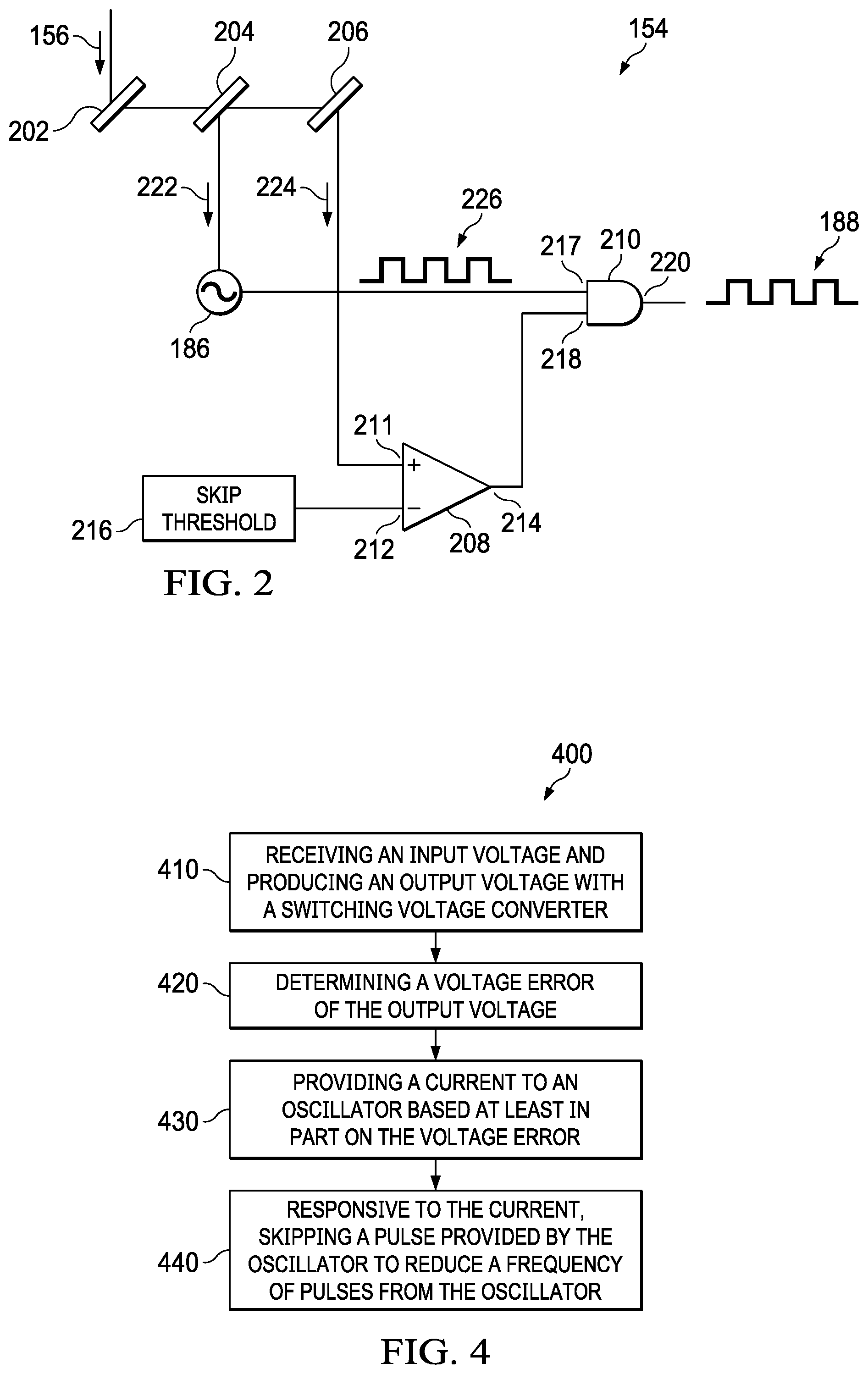 Patent US12126260 Figure 2 – Pulse skipping in oscillator-based frequency modulating DC-to-DC converters
