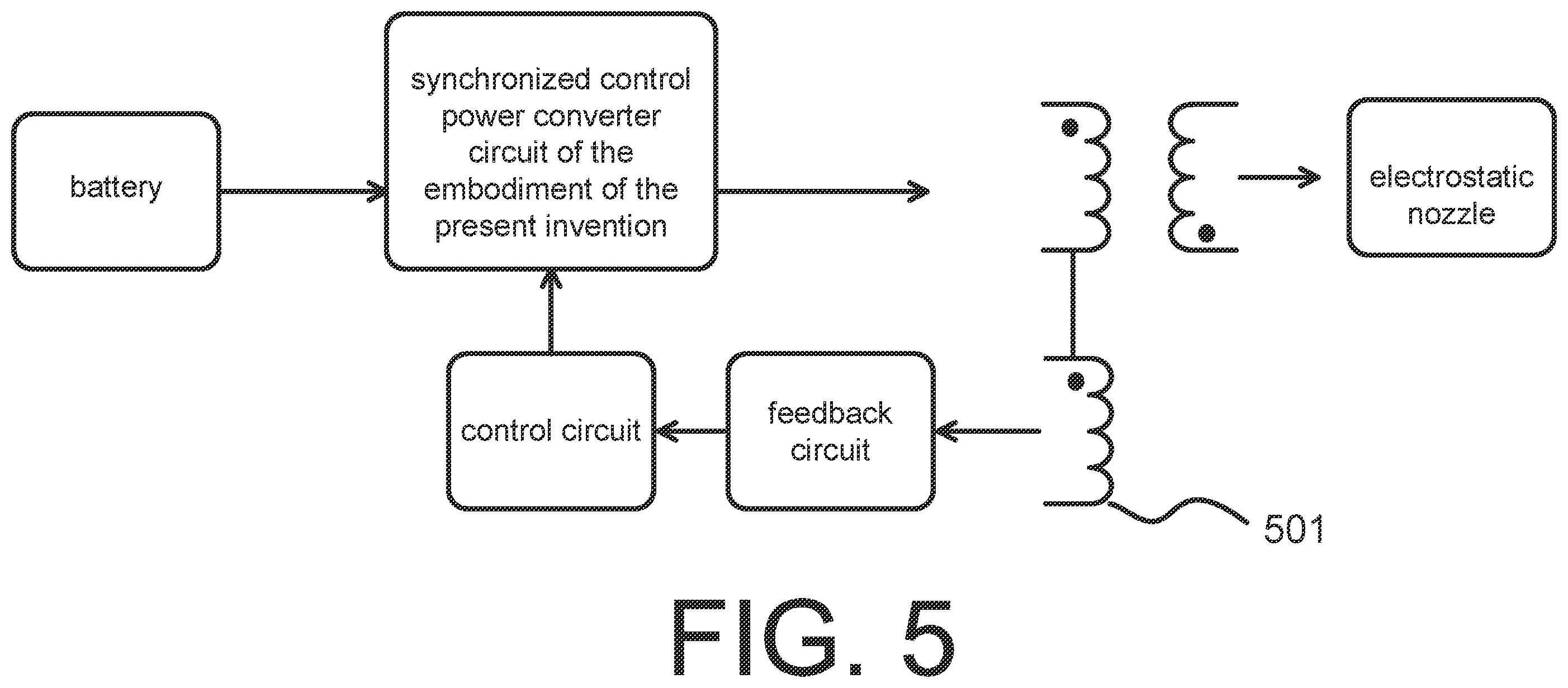 Patent US12126265 Figure 9 – Switch mode power supply circuit with high voltage output, and electrostatic spray apparatus and agricultural plant protection apparatus using the same
