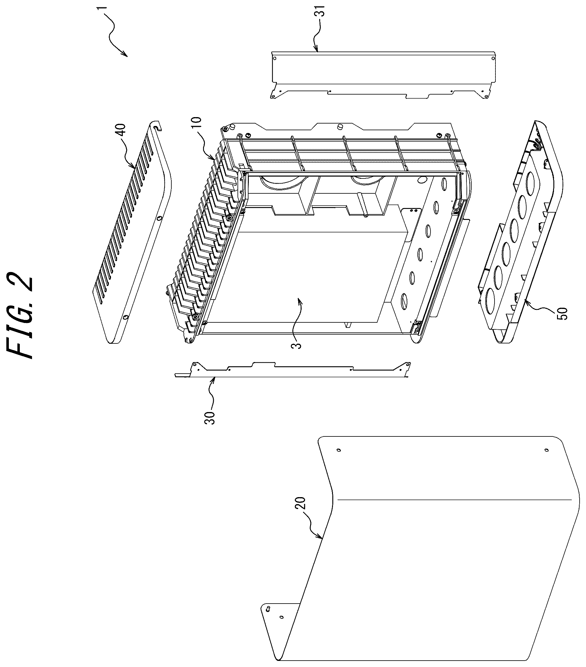 Patent US12126270 Figure 2 – Casing for electrical apparatus and power control apparatus