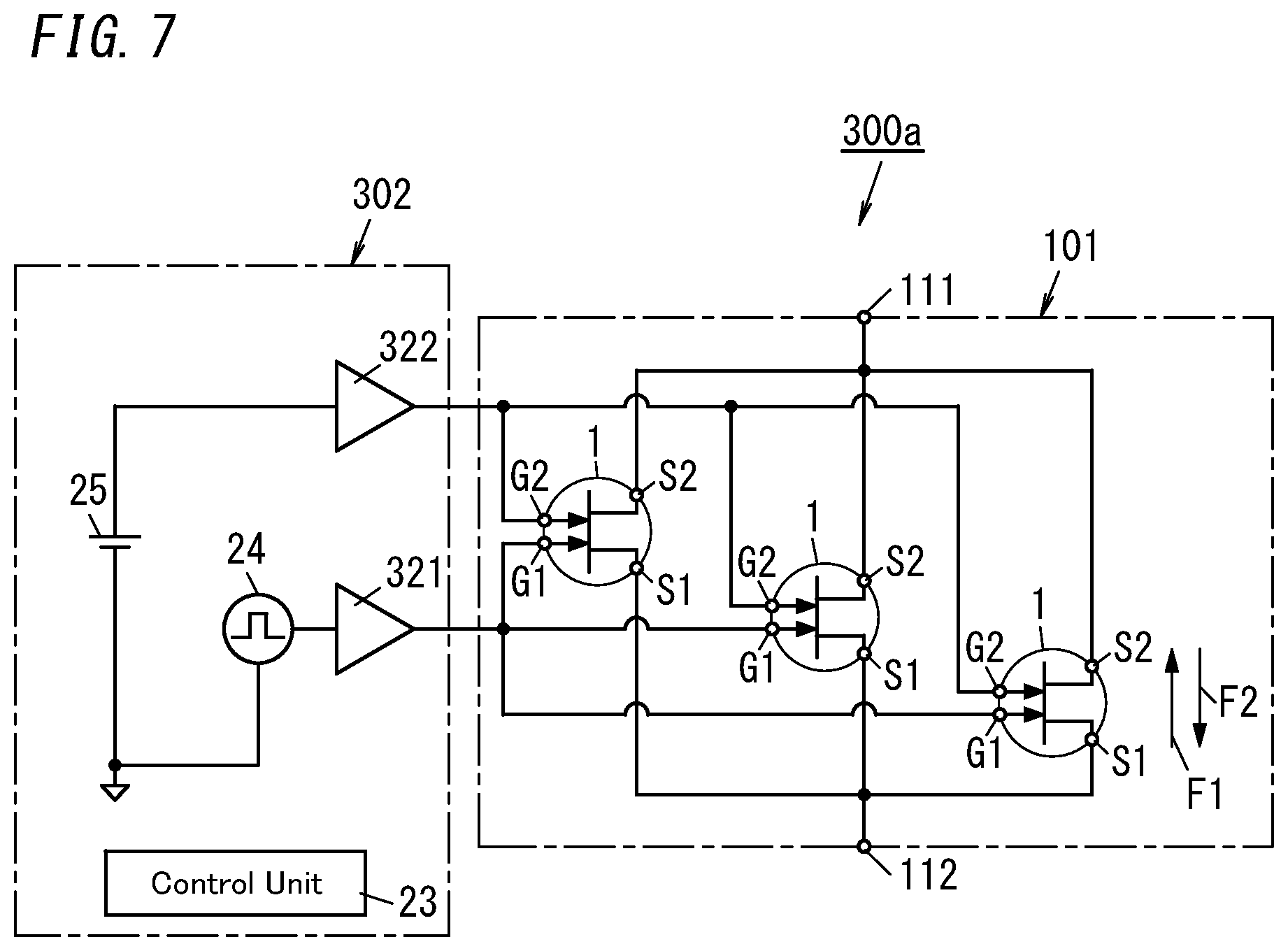 Patent US12126274 Figure 7 – Bidirectional switch, electrical device, and multi-level inverter