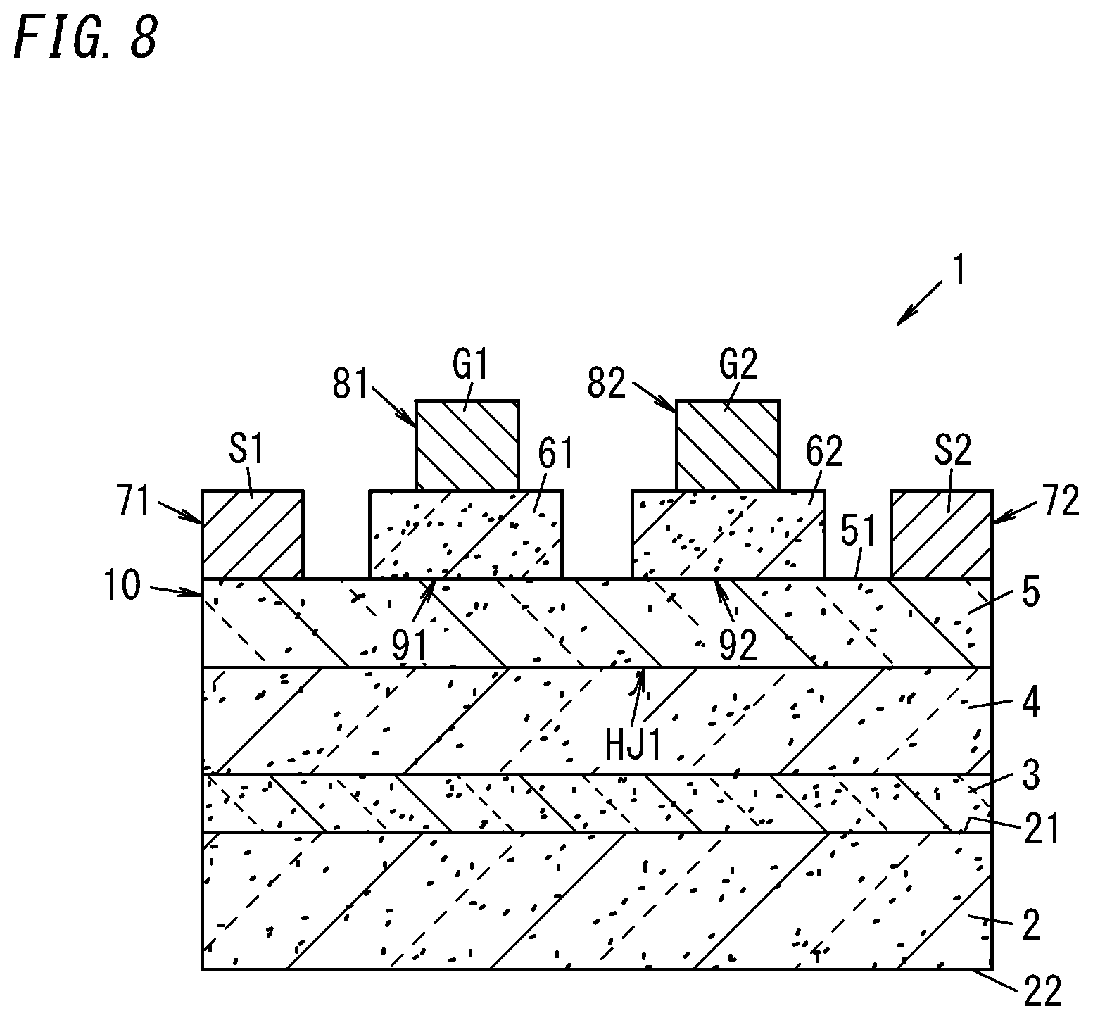 Patent US12126274 Figure 8 – Bidirectional switch, electrical device, and multi-level inverter