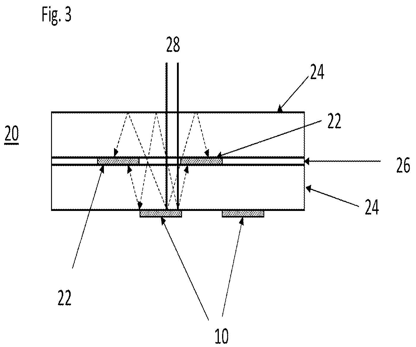 Patent US12126300 Figure 2 – Light management systems for optimizing performance of bifacial solar module
