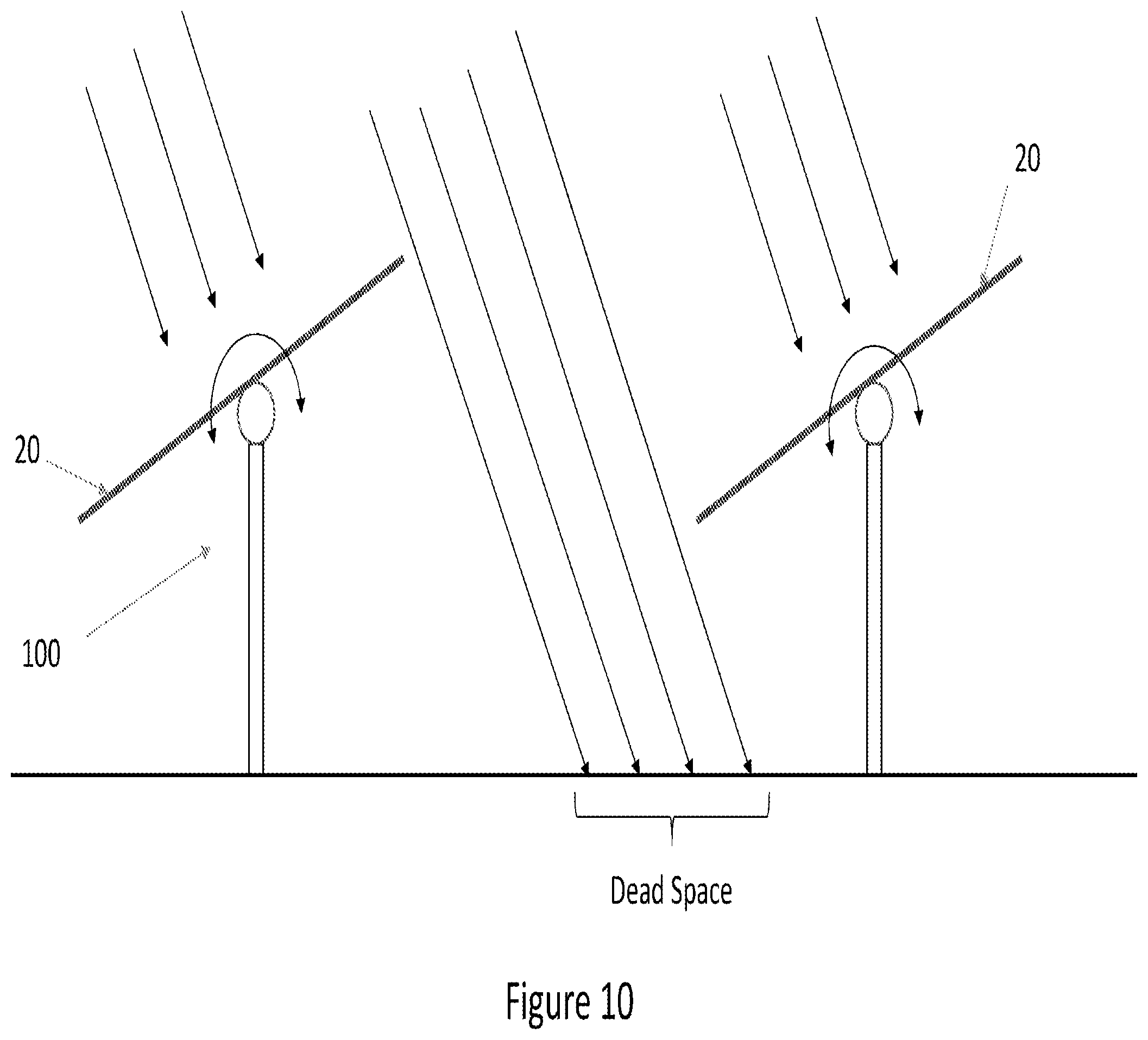 Patent US12126300 Figure 10 – Light management systems for optimizing performance of bifacial solar module