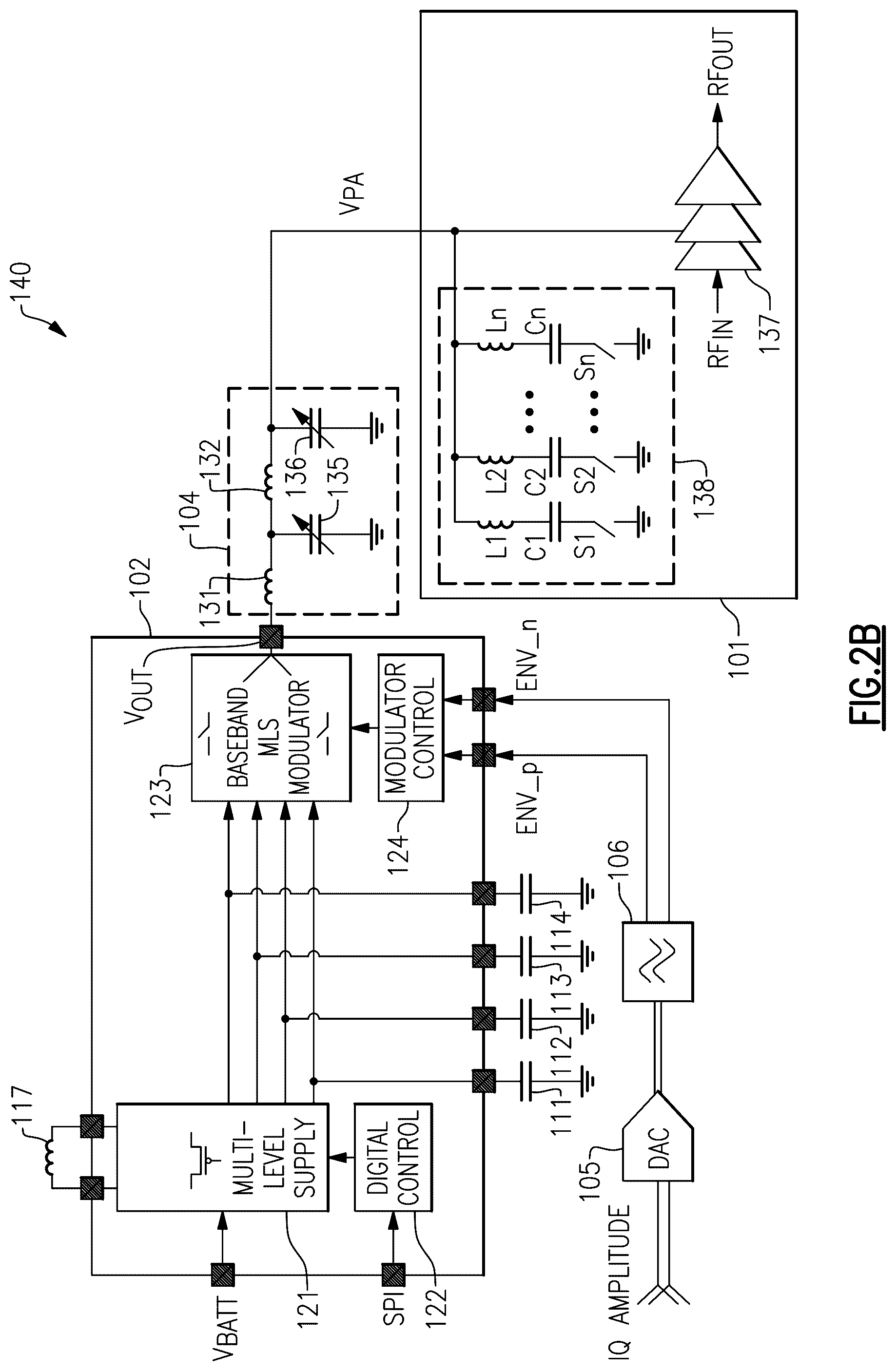 Patent US12126307 Figure 3 – Power amplifier modules with controllable envelope tracking noise filters