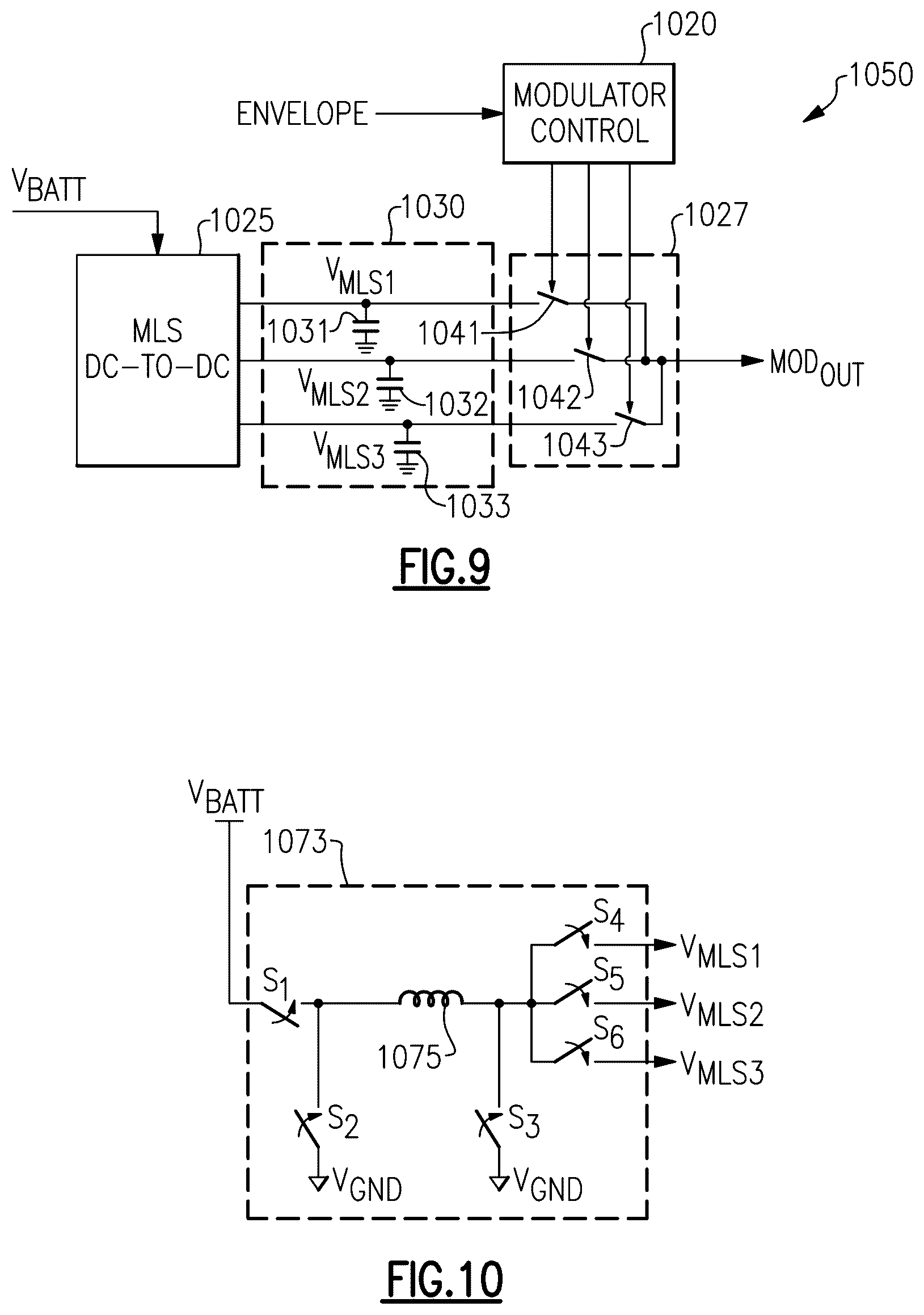 Patent US12126307 Figure 10 – Power amplifier modules with controllable envelope tracking noise filters
