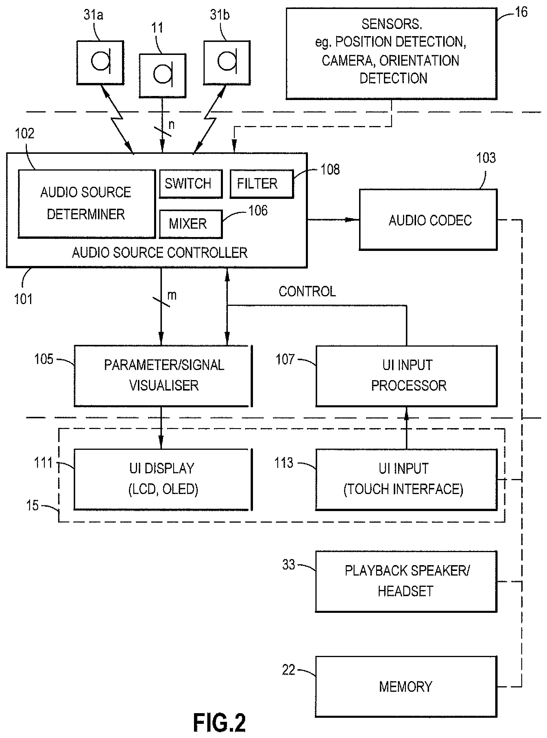 Patent US12126311 Figure 2 – Processing audio with an audio processing operation