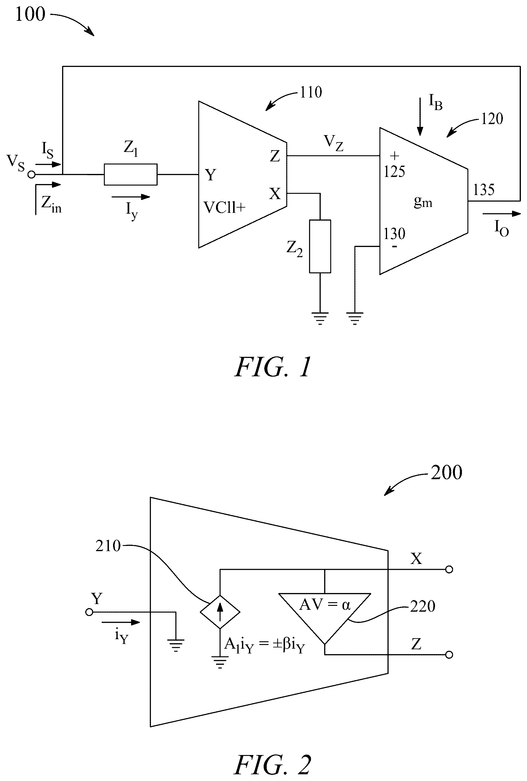 Patent US12126315 — Tunable grounded positive and negative active inductor simulator and impedance multiplier — Figure 1
