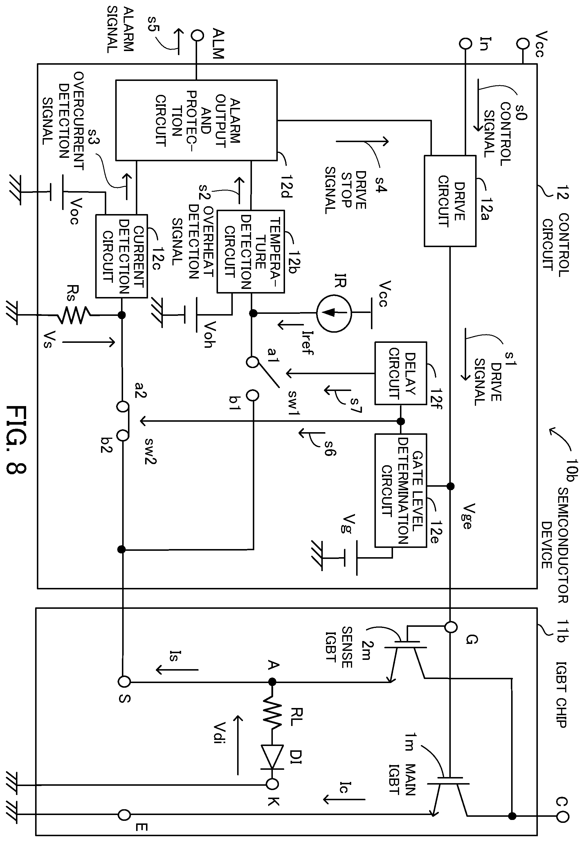 Patent US12126330 Figure 8 – Semiconductor device