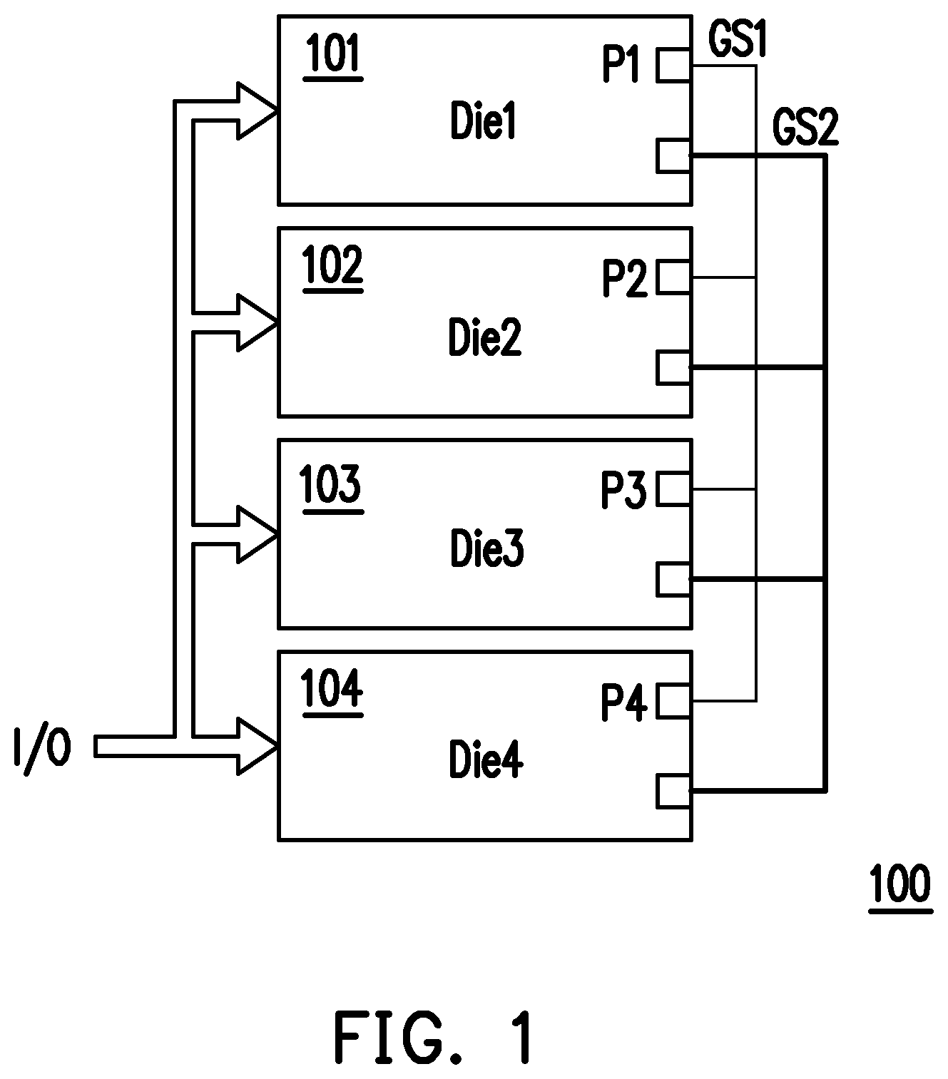 Patent US12126333 — Electrical circuit for switching bias voltage of bonding pad and electronic device having the electrical circuit — Figure 1
