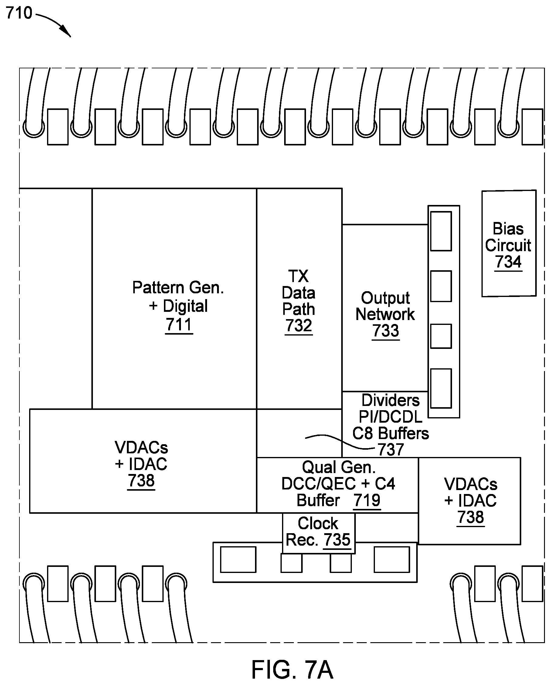 Patent US12126335 Figure 7 – DAC-based transmit driver architecture with improved bandwidth