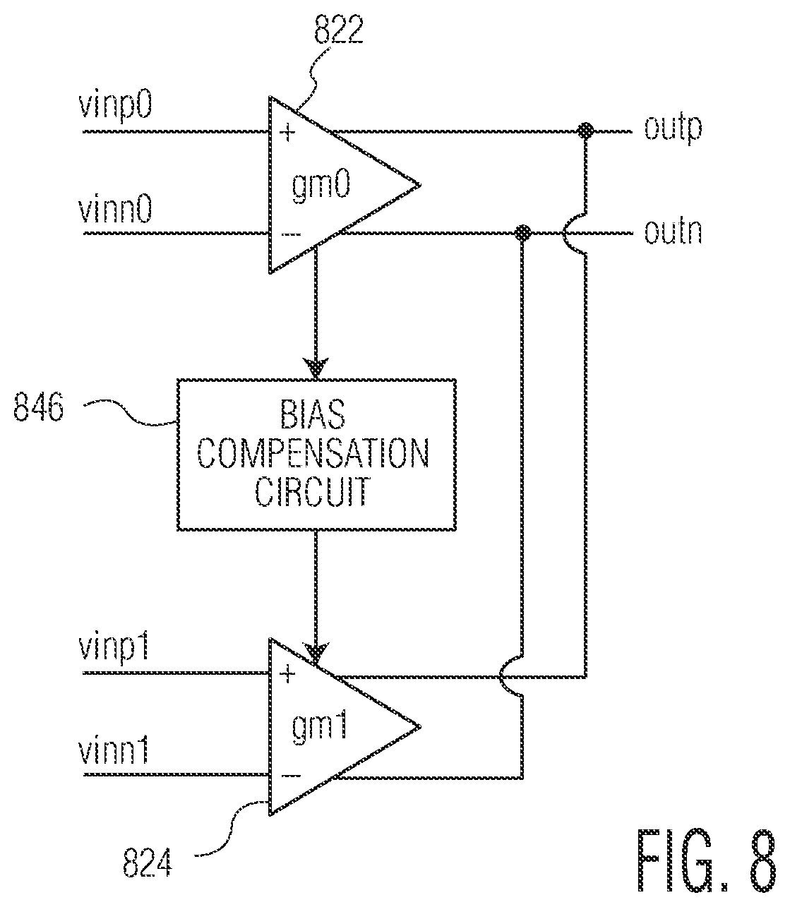Patent US12126366 Figure 8 – Multi-mode sigma-delta ADC circuit and microphone circuit having a multi-mode sigma-delta ADC circuit