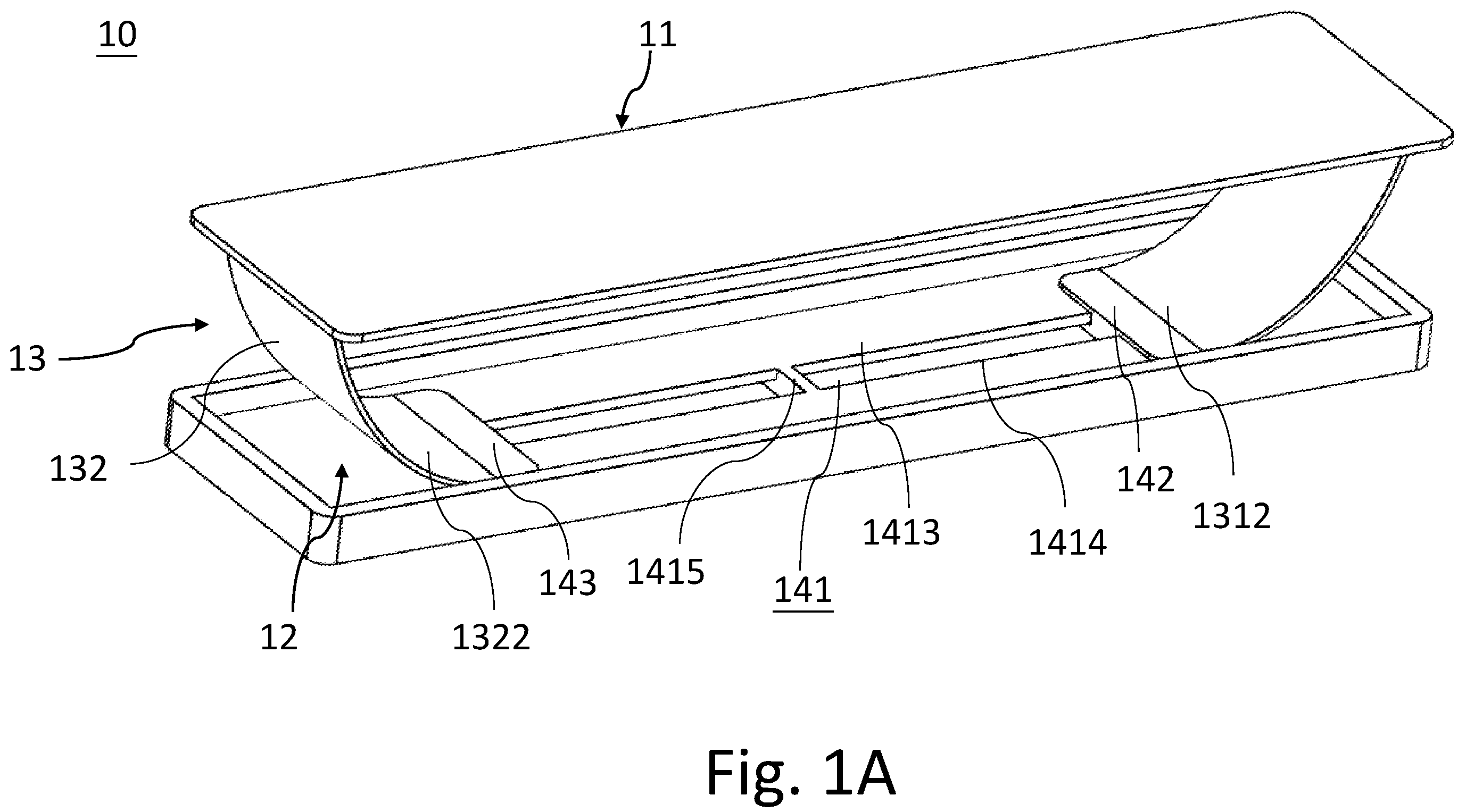 Patent US12126372 Figure 1 – Stand for a handheld device, means thereof, and a protective case having same