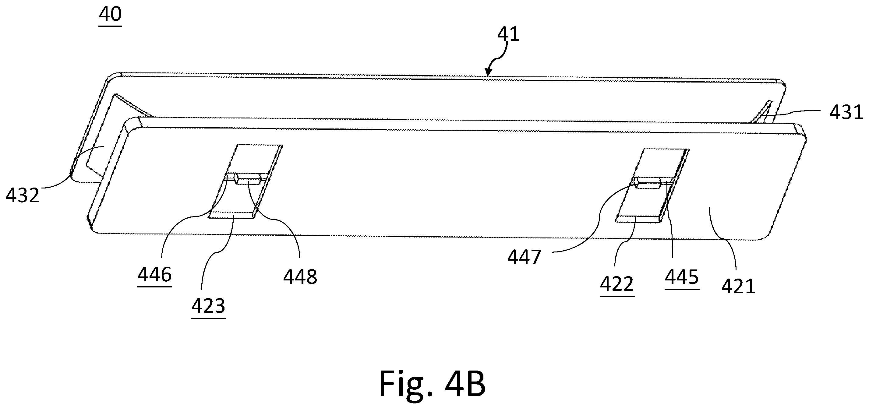 Patent US12126372 Figure 7 – Stand for a handheld device, means thereof, and a protective case having same