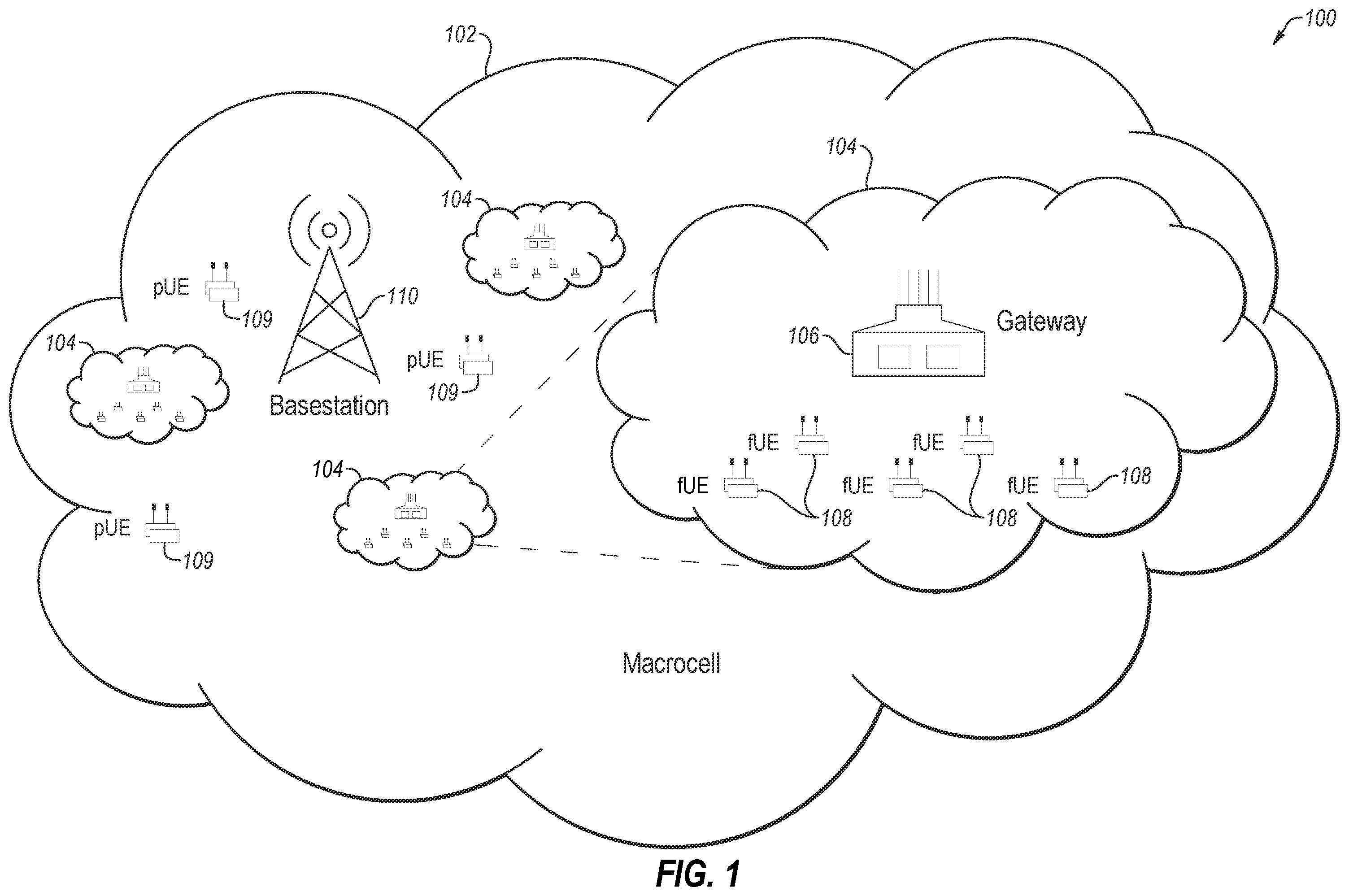 Patent US12126374 Figure 1 – Spread spectrum communication, and associated devices, systems, and methods