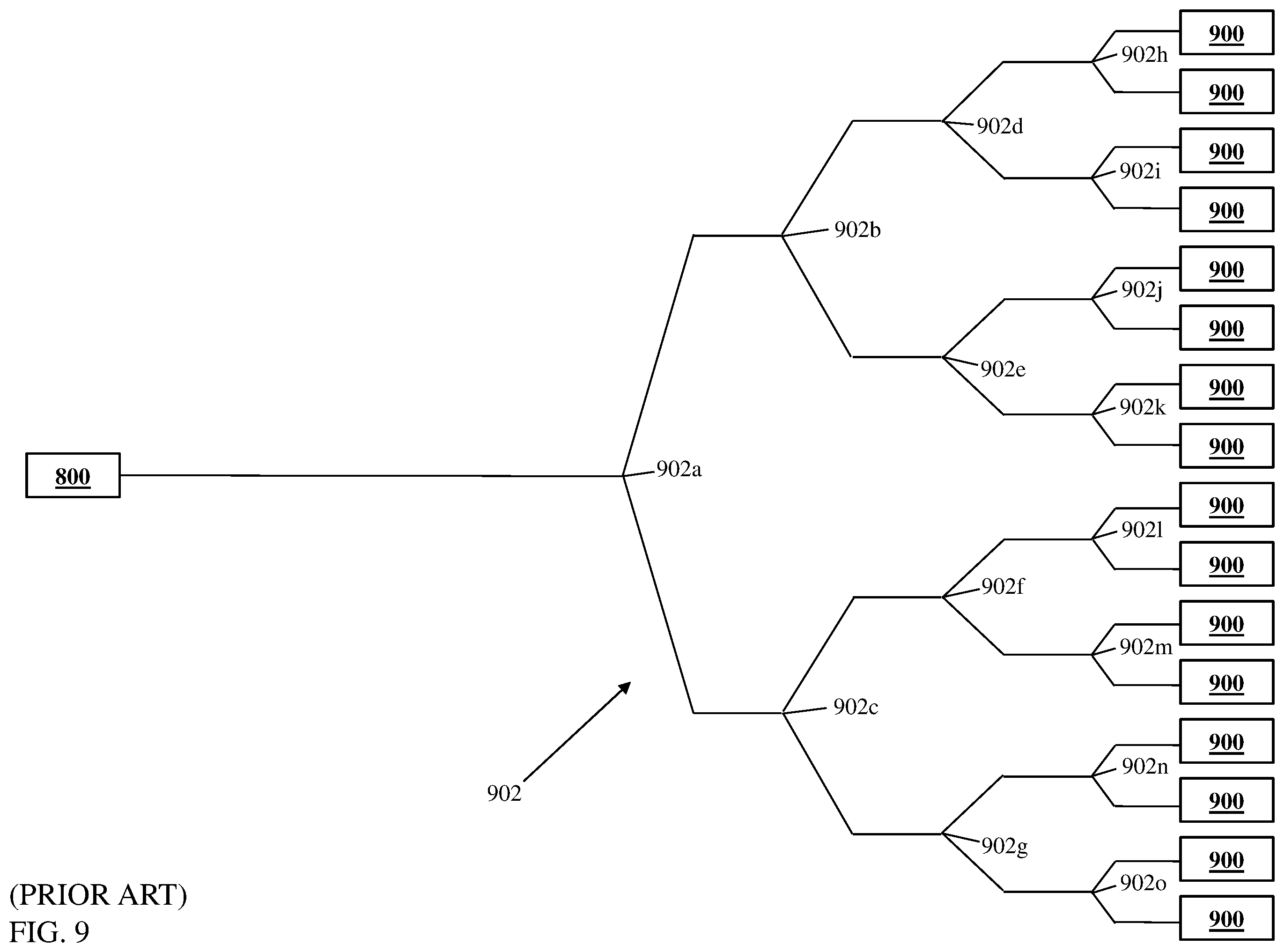 Patent US12126383 Figure 9 – IC-TROSA point-to-multipoint optical network system