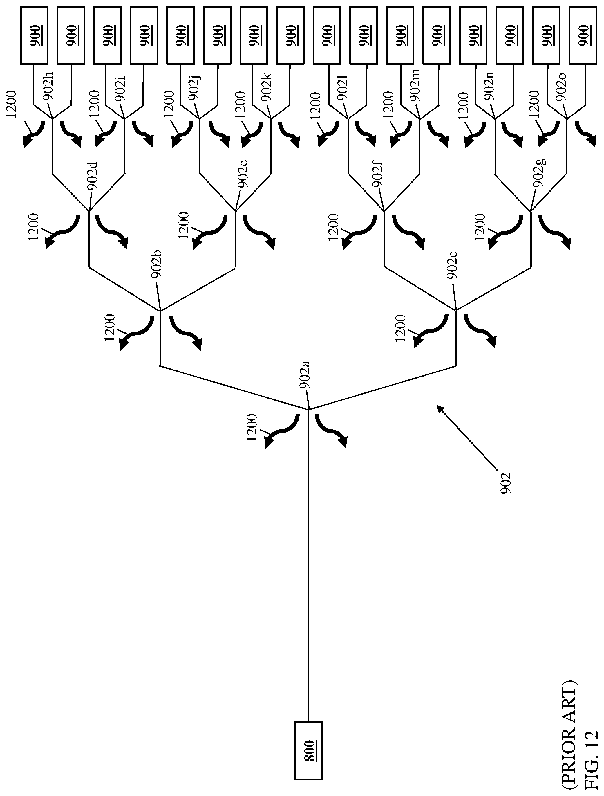 Patent US12126383 Figure 12 – IC-TROSA point-to-multipoint optical network system