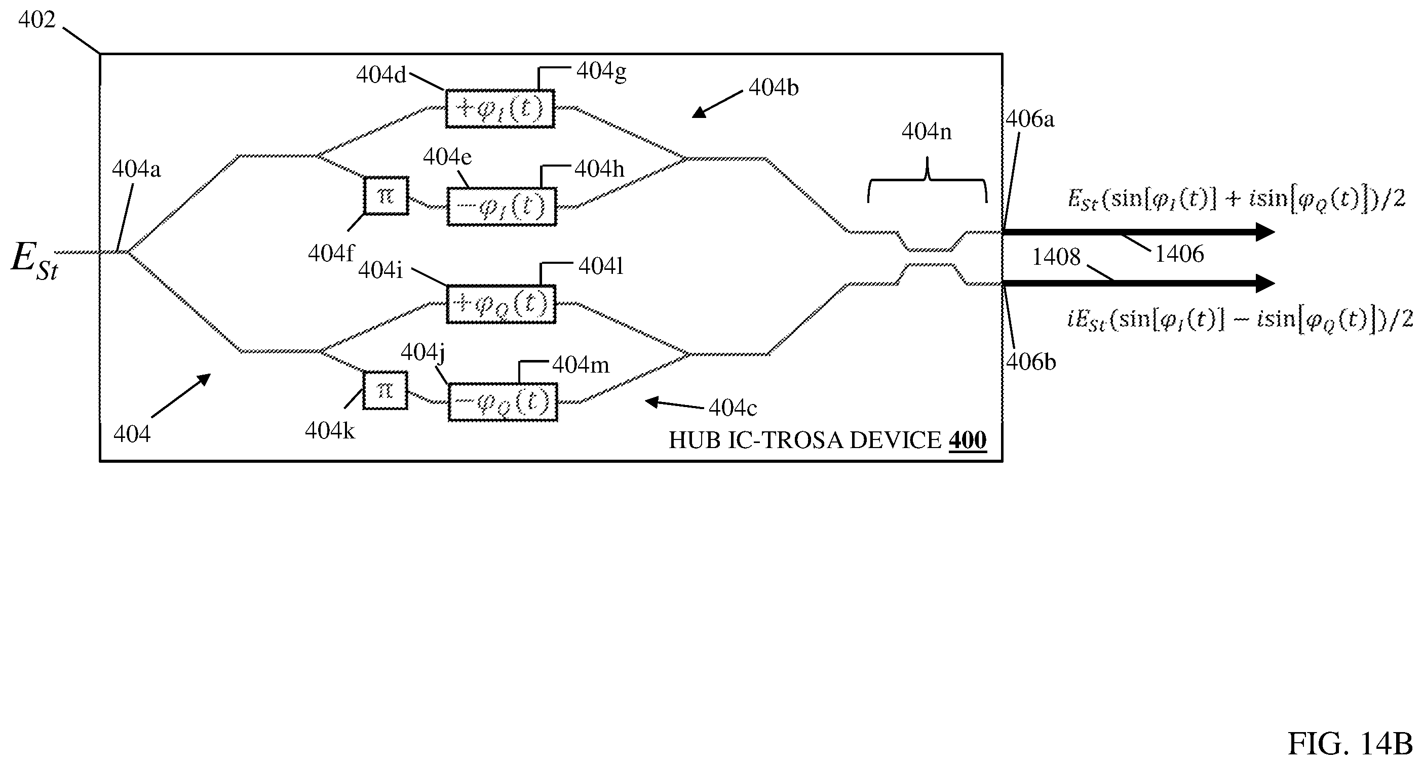 Patent US12126383 Figure 15 – IC-TROSA point-to-multipoint optical network system