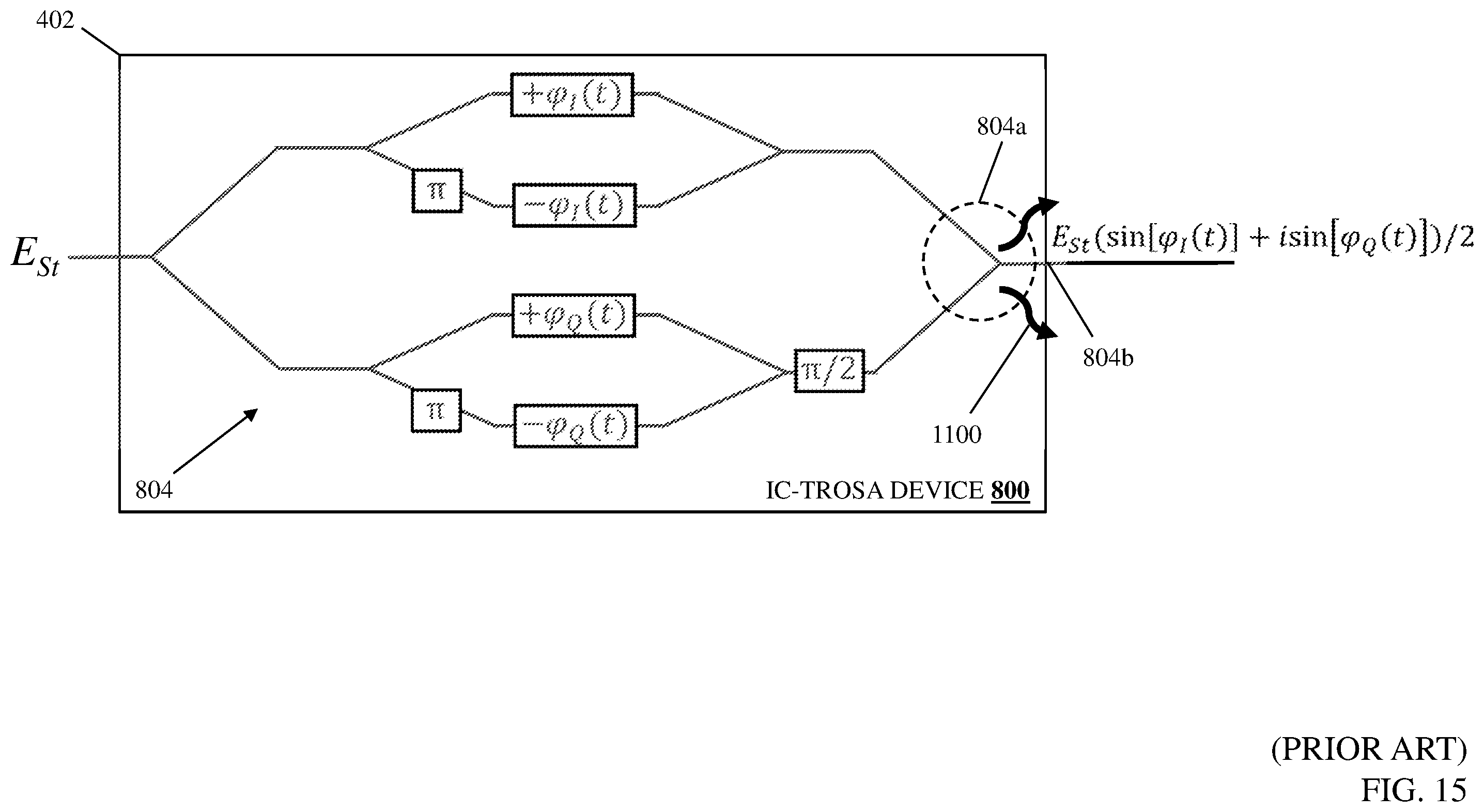 Patent US12126383 Figure 16 – IC-TROSA point-to-multipoint optical network system