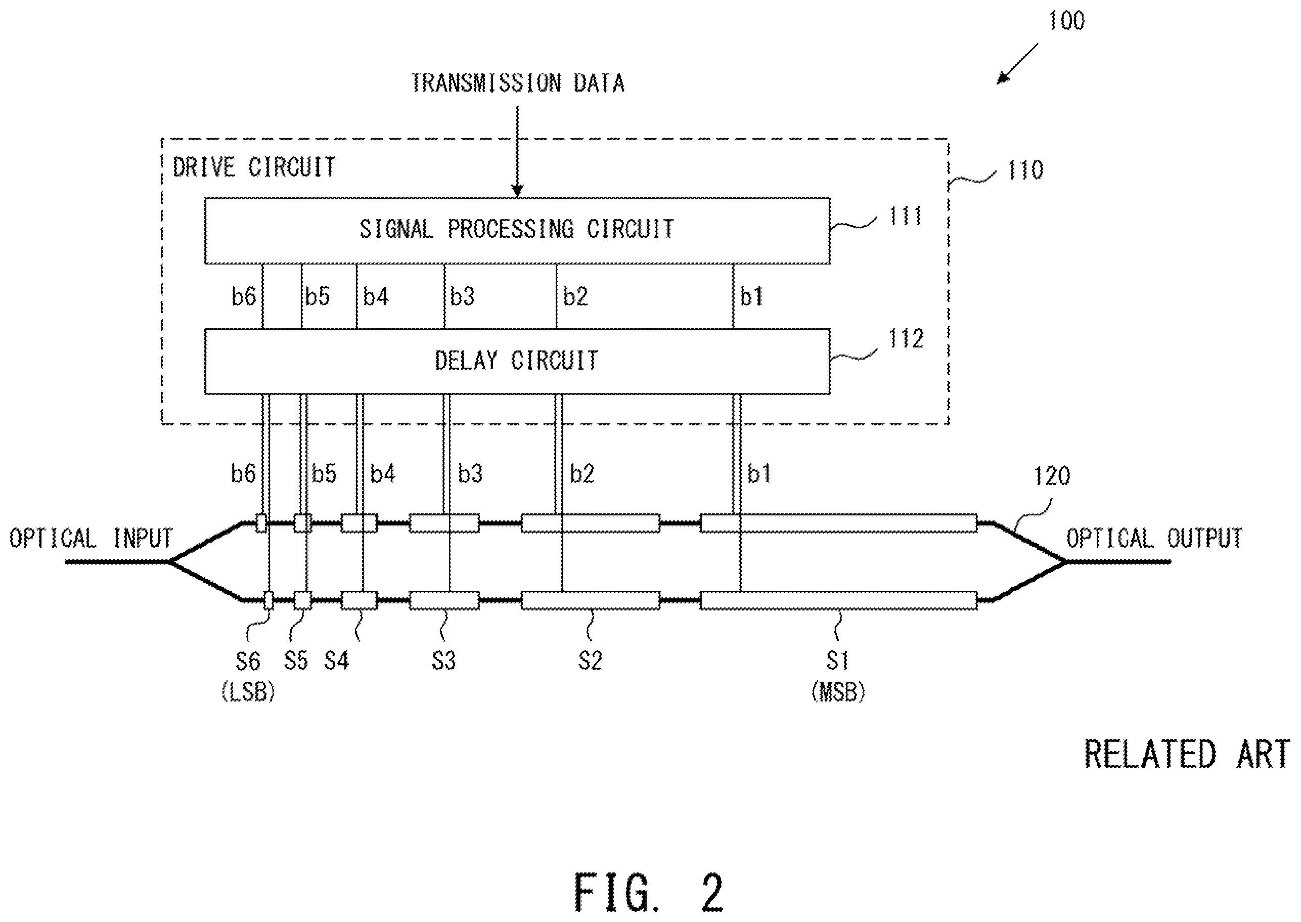 Patent US12126386 Figure 2 – Optical transmitter that transmits multi-level optical signal